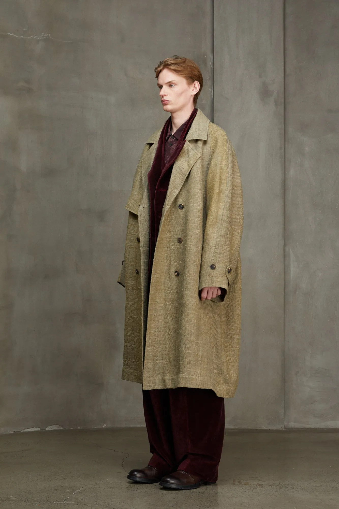 DOUBLE BREASTED TRENCH COAT sold by ziggy chen product image thumbnail 2