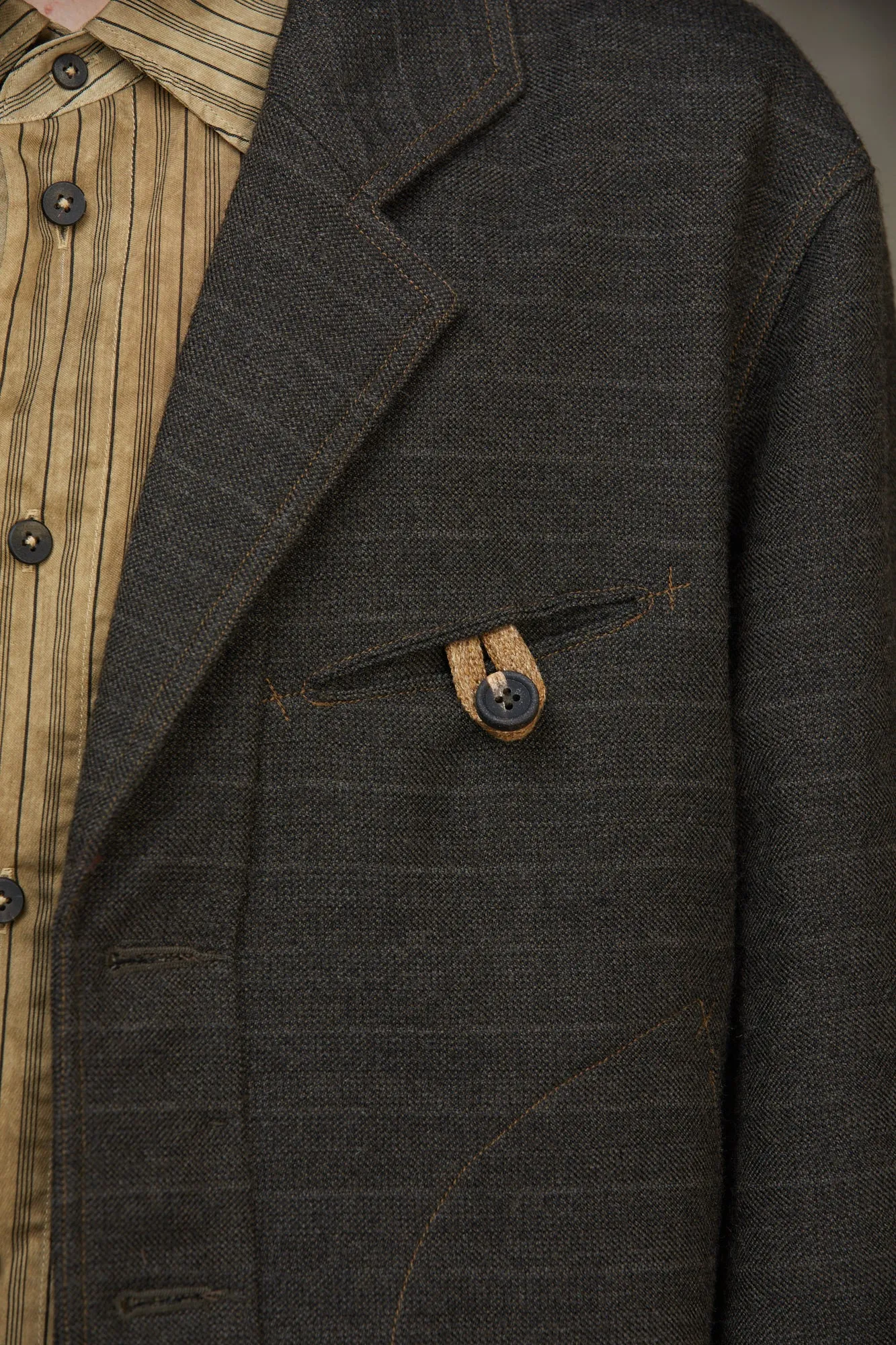 CROPPED WORKERS JACKET sold by ziggy chen product image thumbnail 4