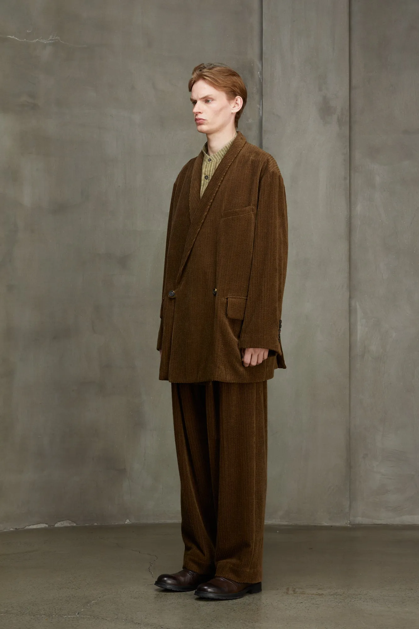 CORDUROY HYBRID ROBE JACKET sold by ziggy chen product image thumbnail 2