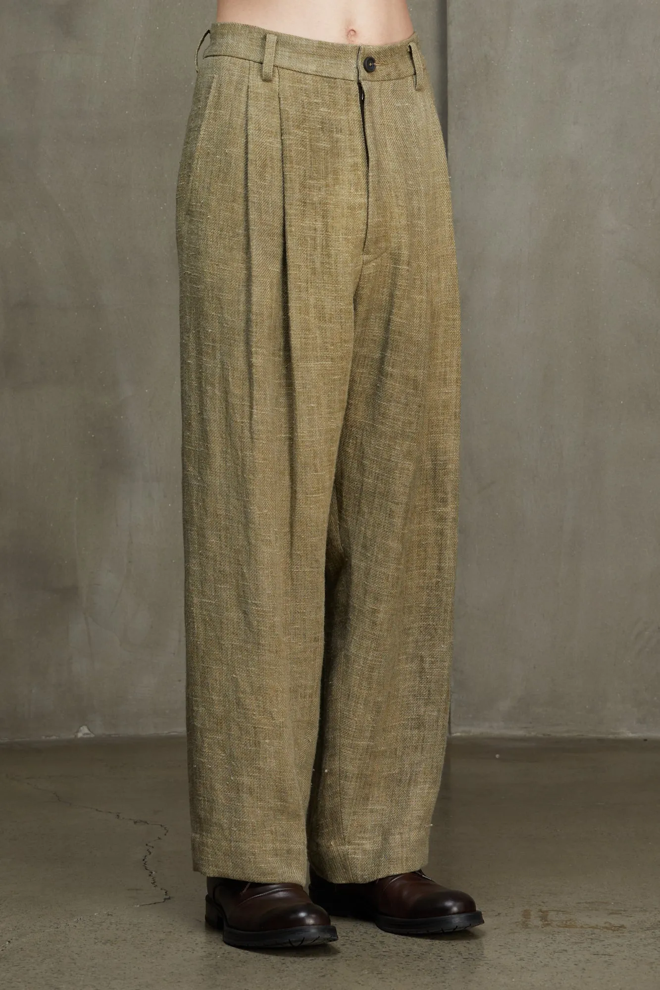 FRONT PLEAT TROUSERS sold by ziggy chen product image thumbnail 2