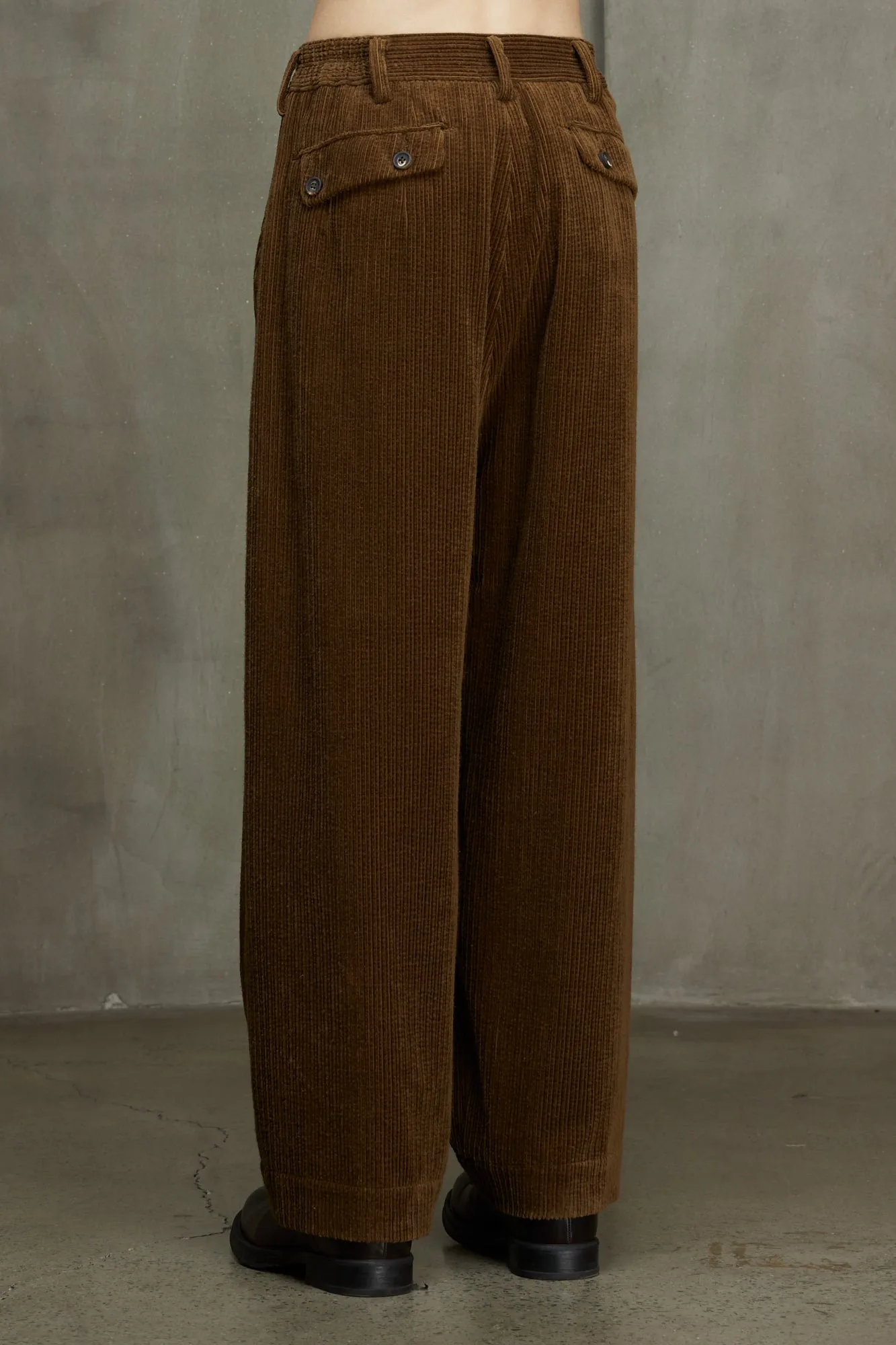 CORDUROY FRONT PLEAT TROUSERS sold by ziggy chen product image thumbnail 3