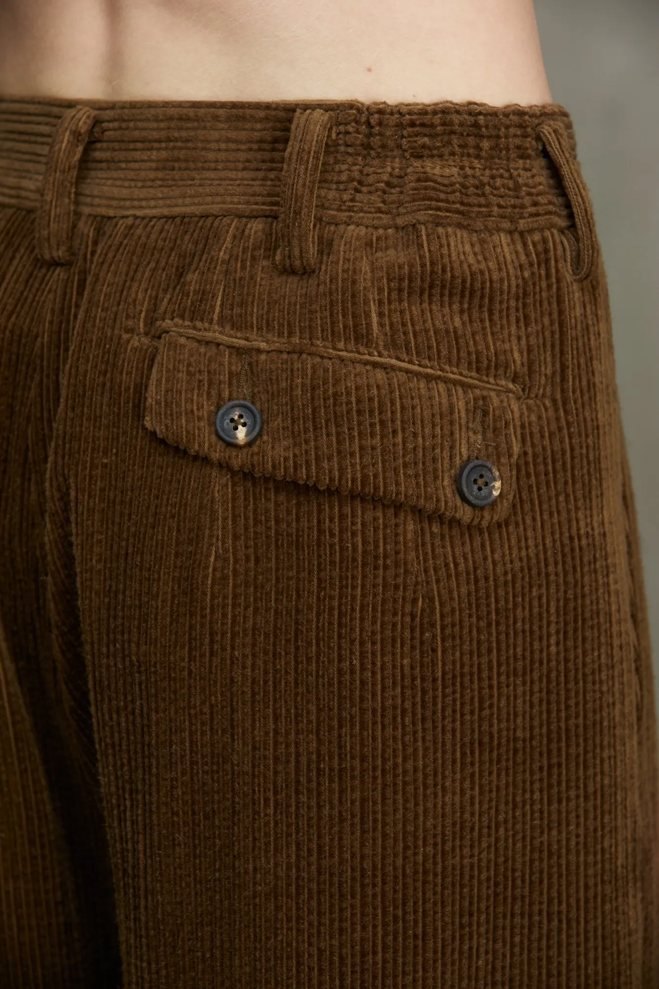 CORDUROY FRONT PLEAT TROUSERS sold by ziggy chen product image thumbnail 5