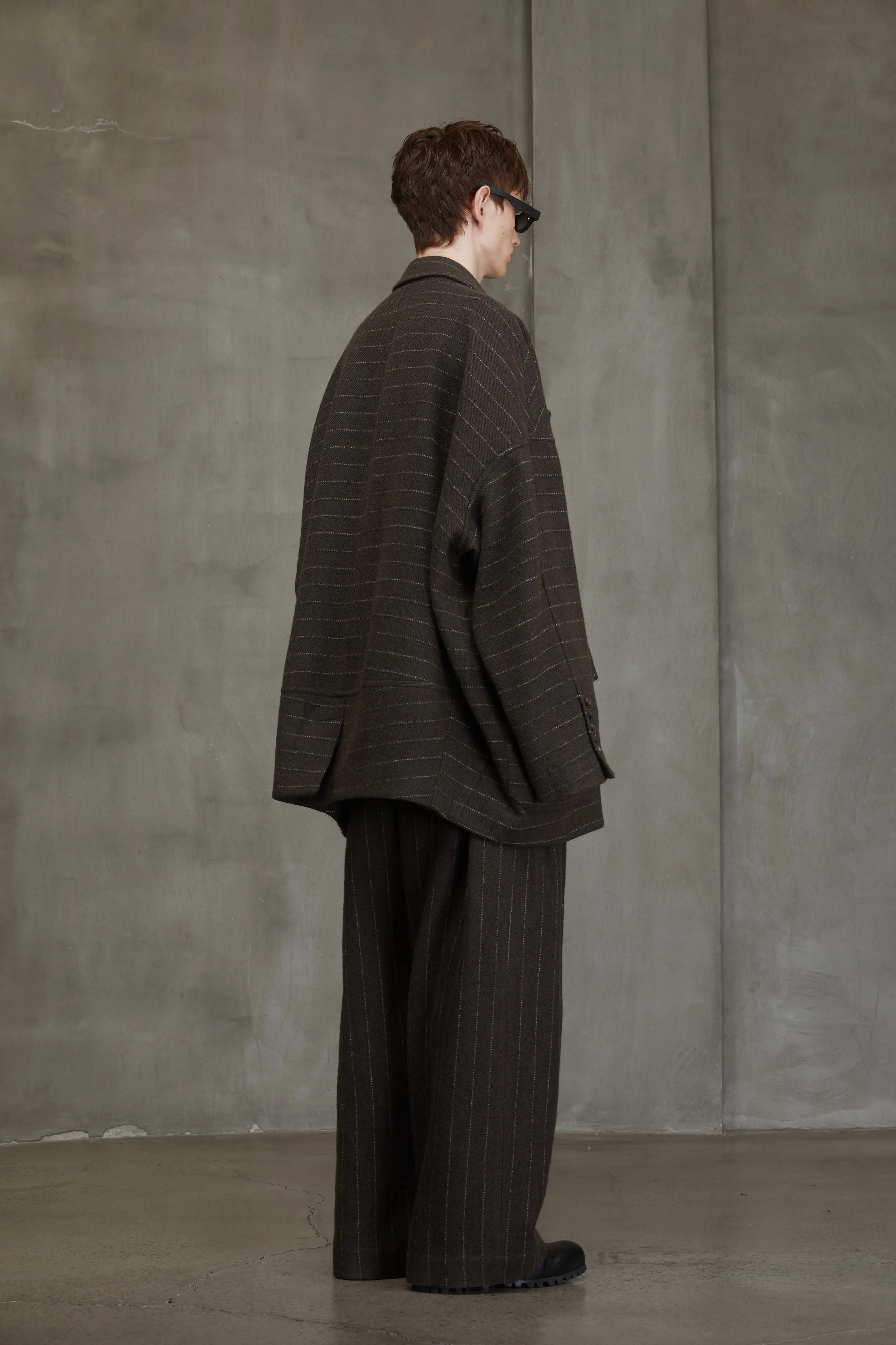 NOTCH COLLAR SHORT COAT sold by ziggy chen product image thumbnail 5