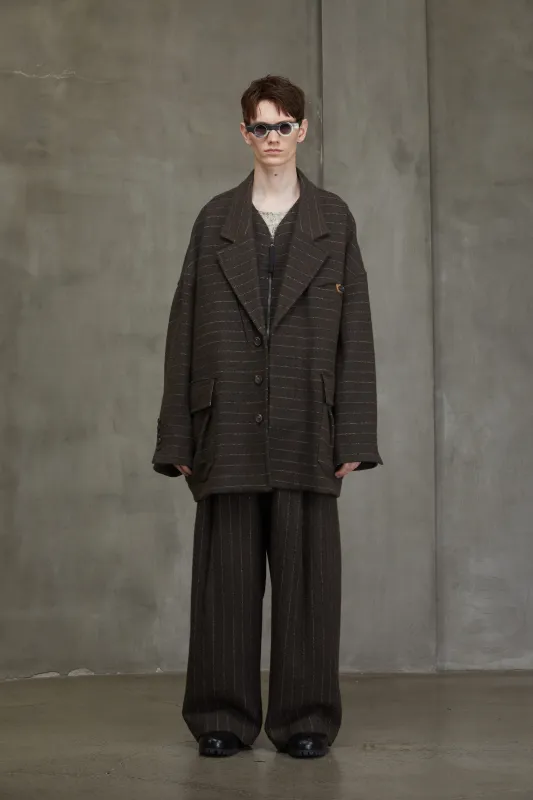 NOTCH COLLAR SHORT COAT sold by ziggy chen