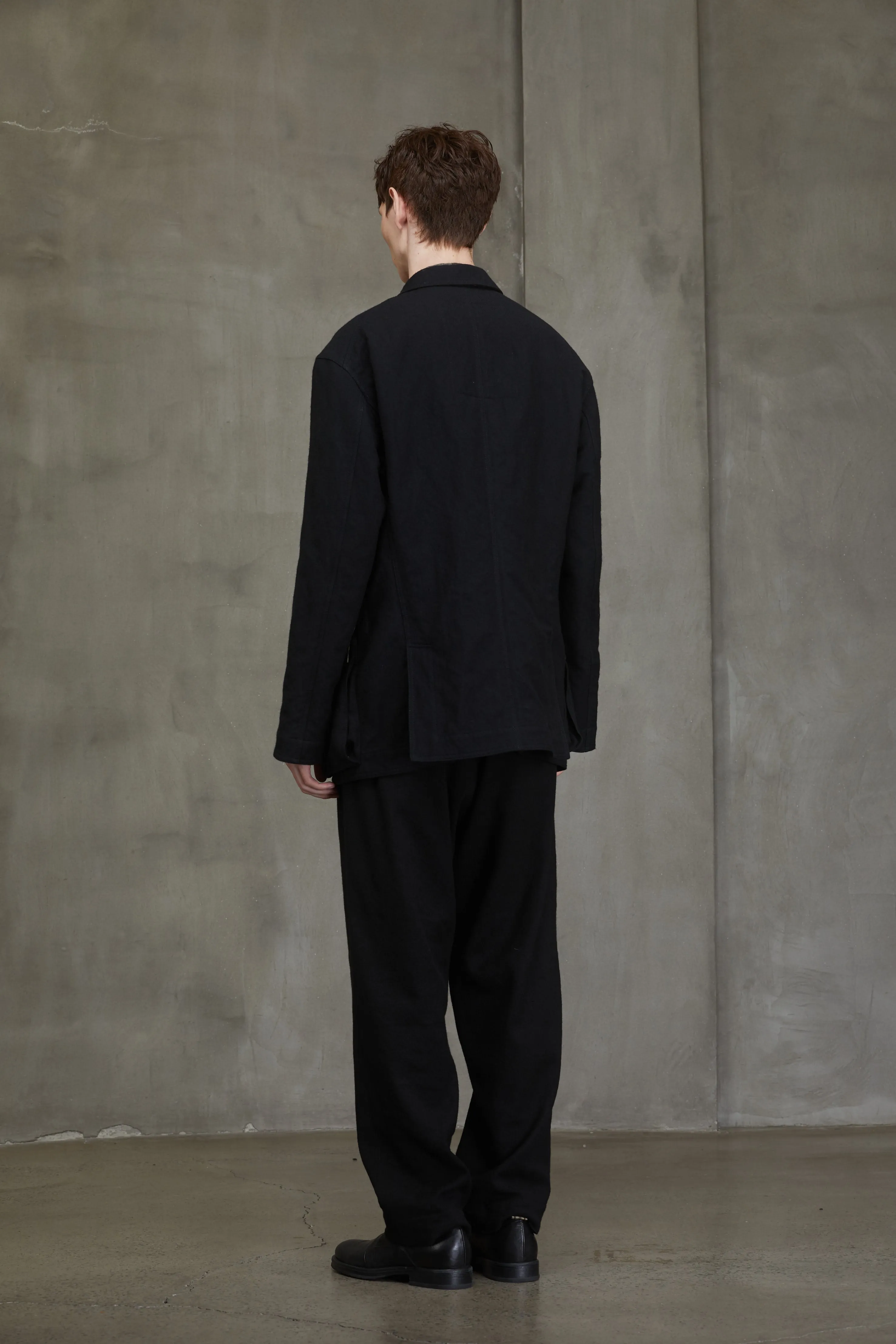 NOTCH LAPEL THREE BUTTON JACKET sold by ziggy chen product image thumbnail 3