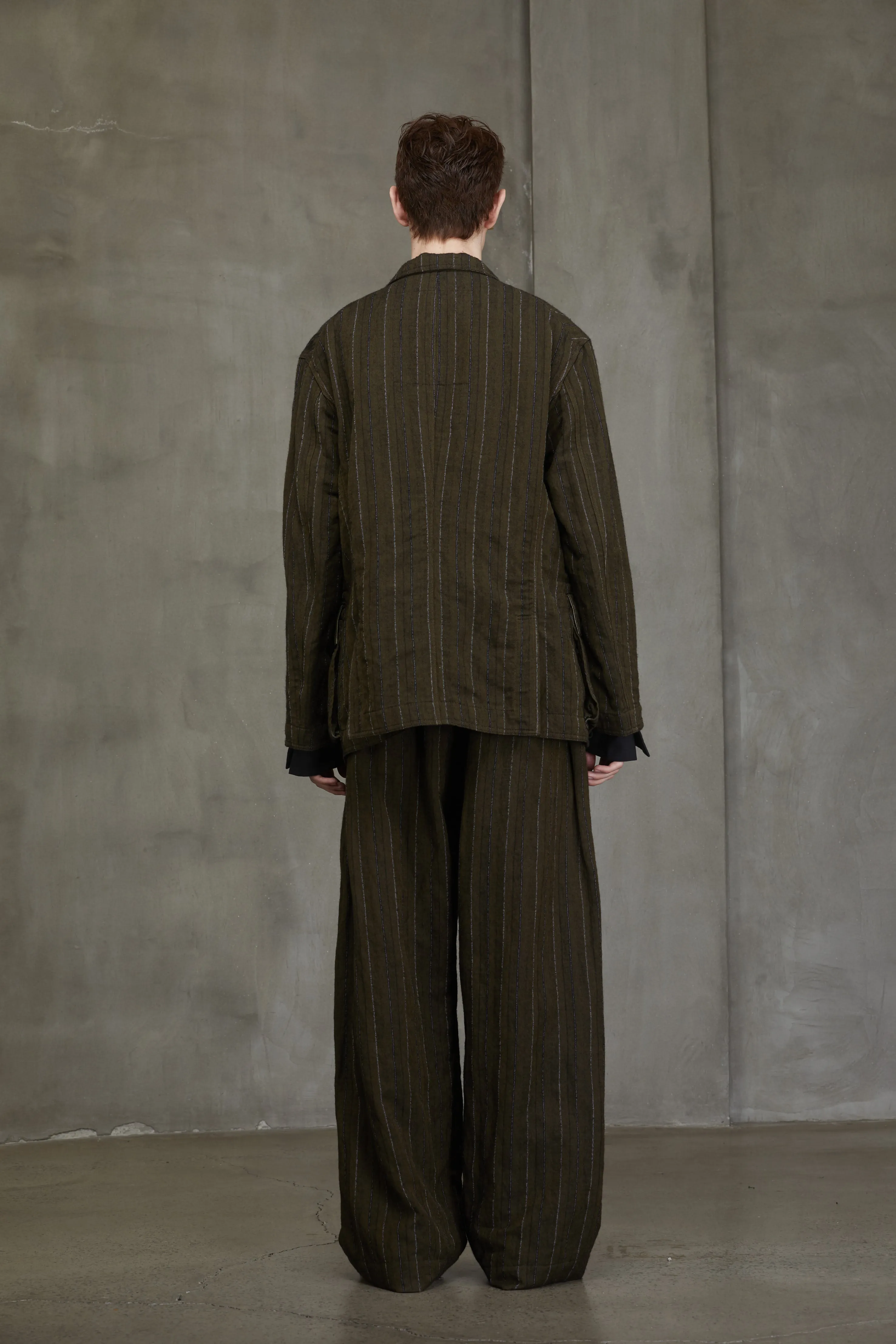 NOTCH LAPEL THREE BUTTON JACKET sold by ziggy chen product image thumbnail 4