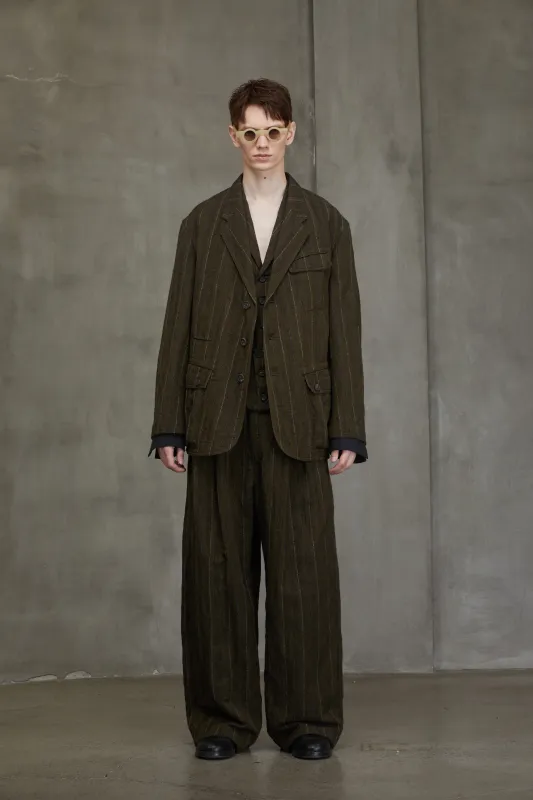 NOTCH LAPEL THREE BUTTON JACKET sold by ziggy chen