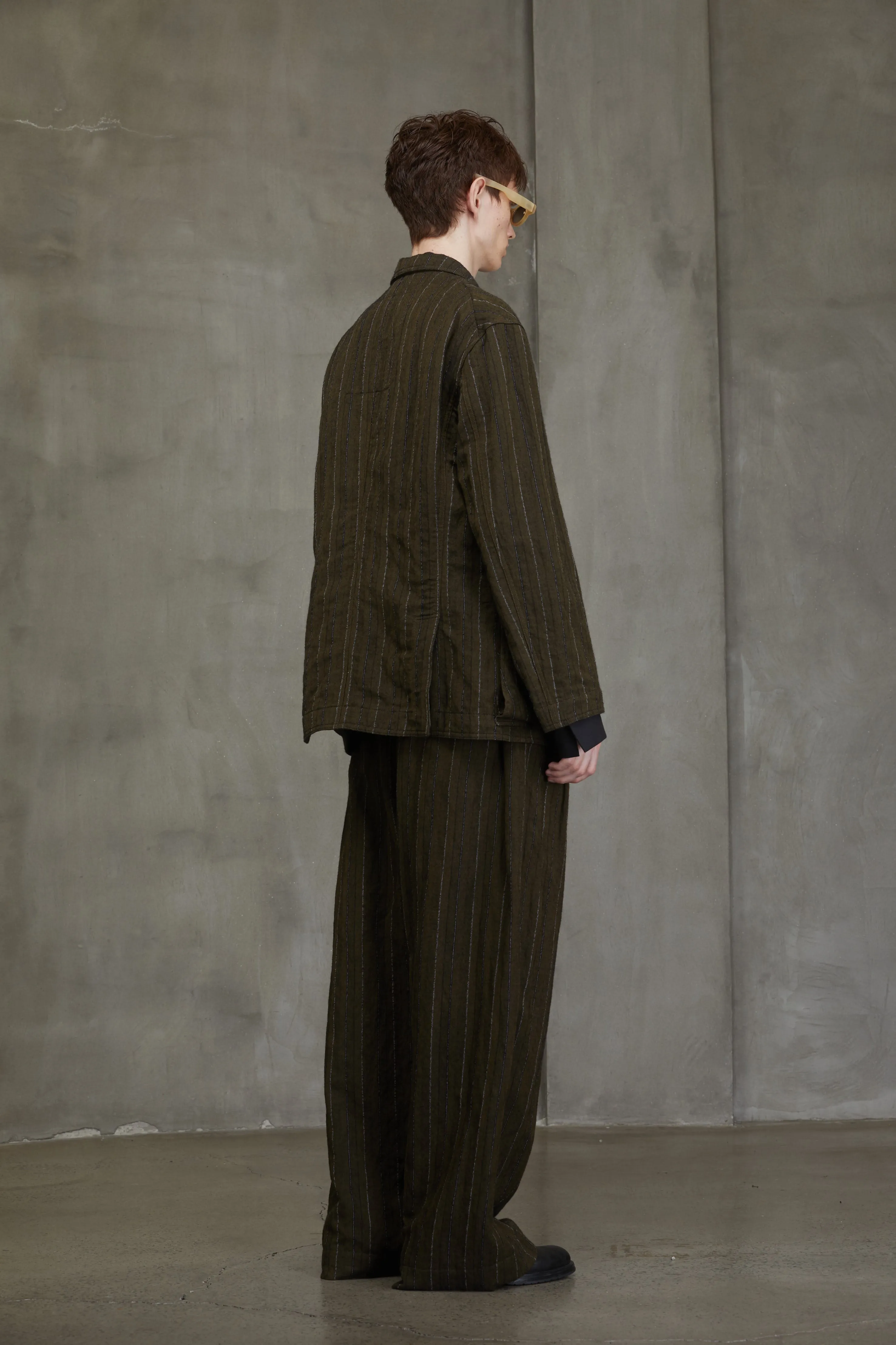 NOTCH LAPEL THREE BUTTON JACKET sold by ziggy chen product image thumbnail 5