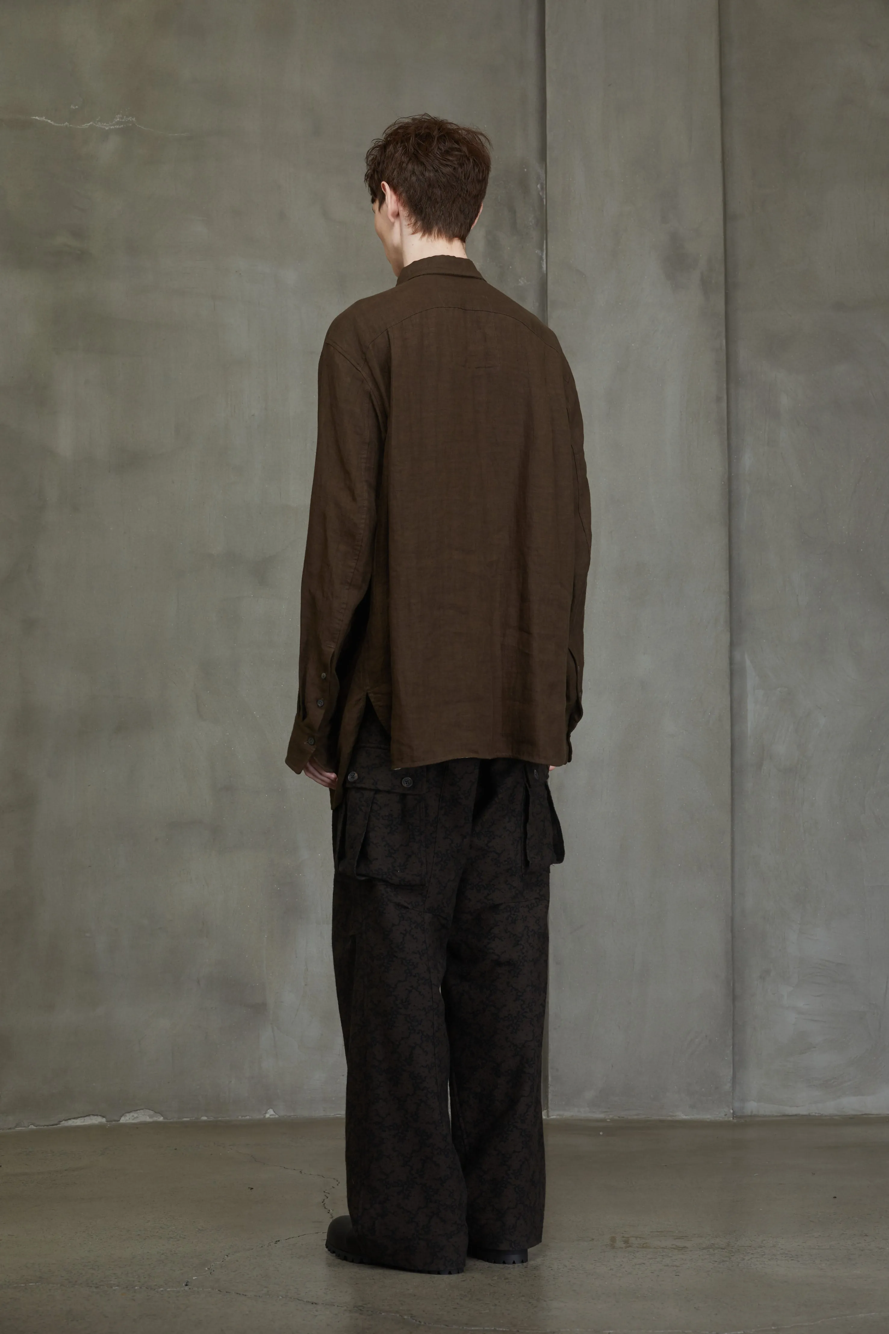 ASYMMETRIC PLEATED SHIRT sold by ziggy chen product image thumbnail 3