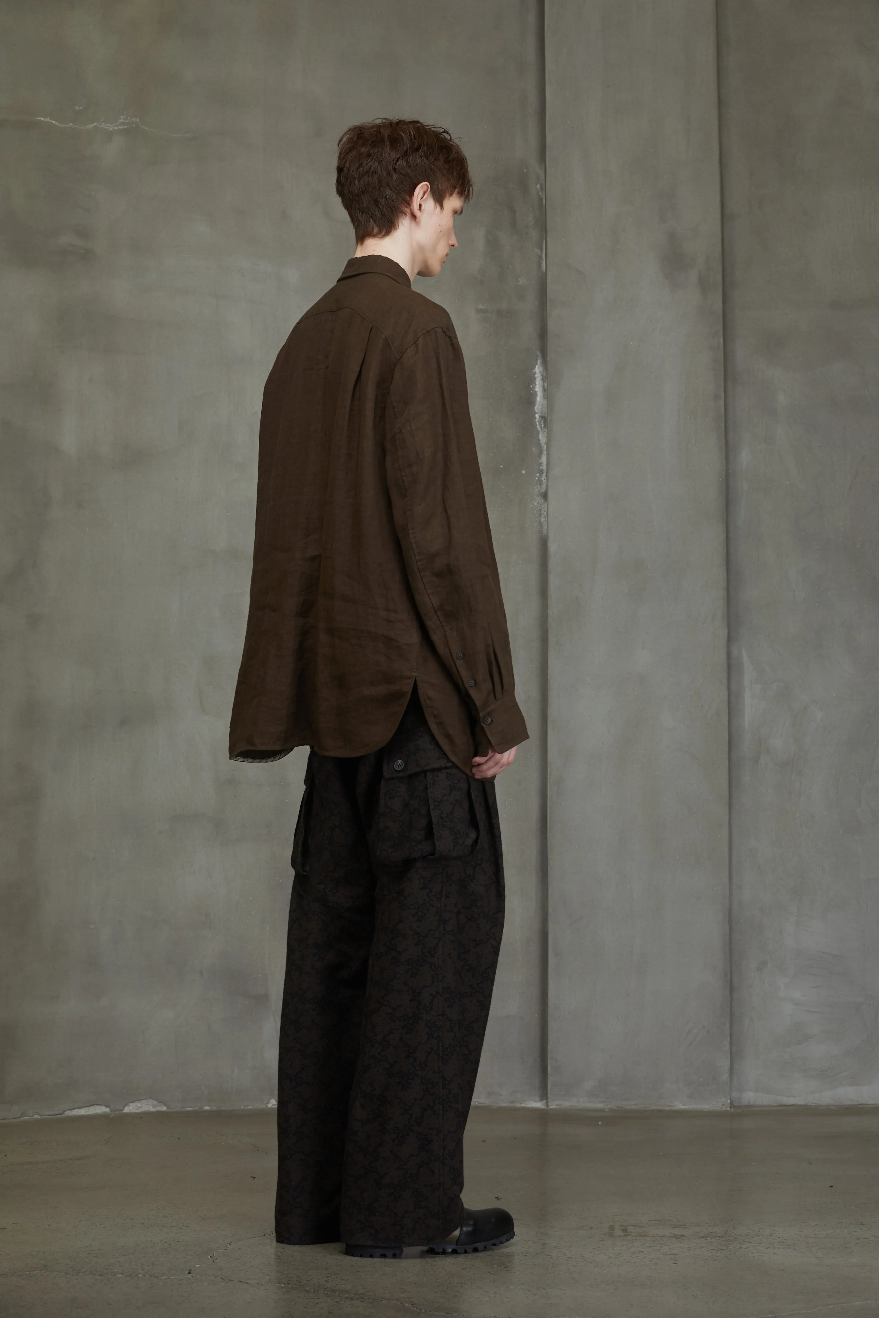 ASYMMETRIC PLEATED SHIRT sold by ziggy chen product image thumbnail 4