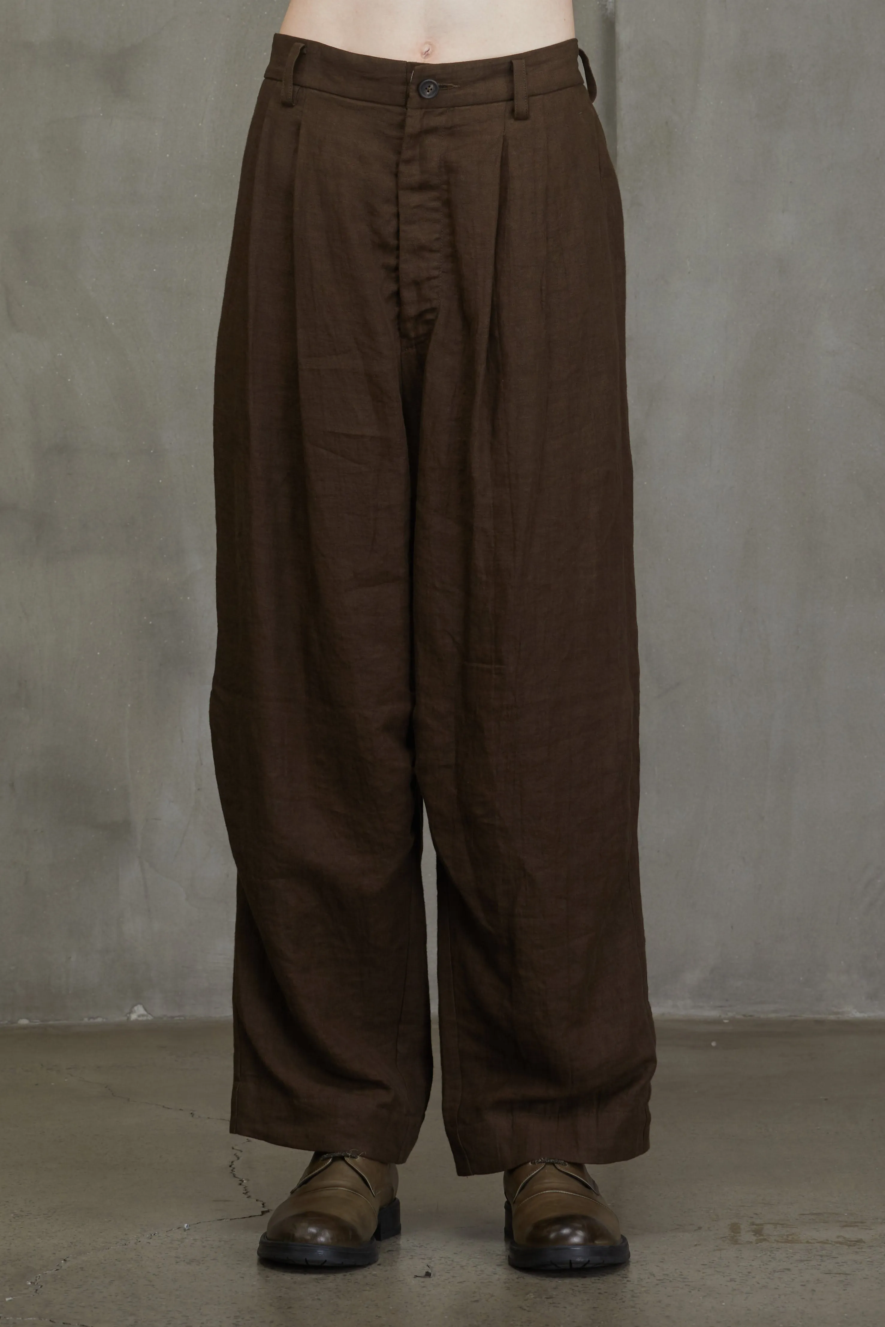 PLEATED WIDE LEG TROUSERS sold by ziggy chen