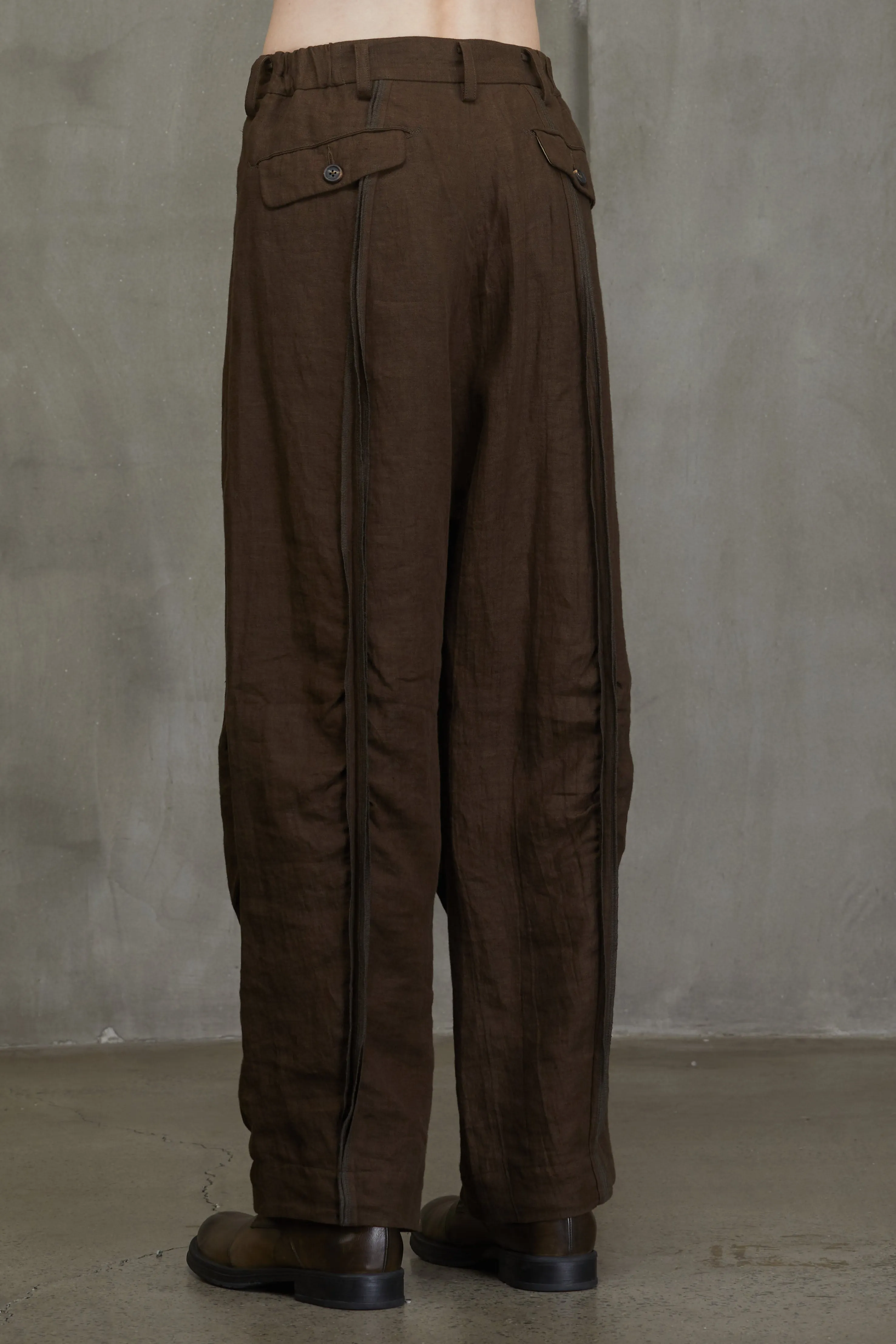 PLEATED WIDE LEG TROUSERS sold by ziggy chen product image thumbnail 3