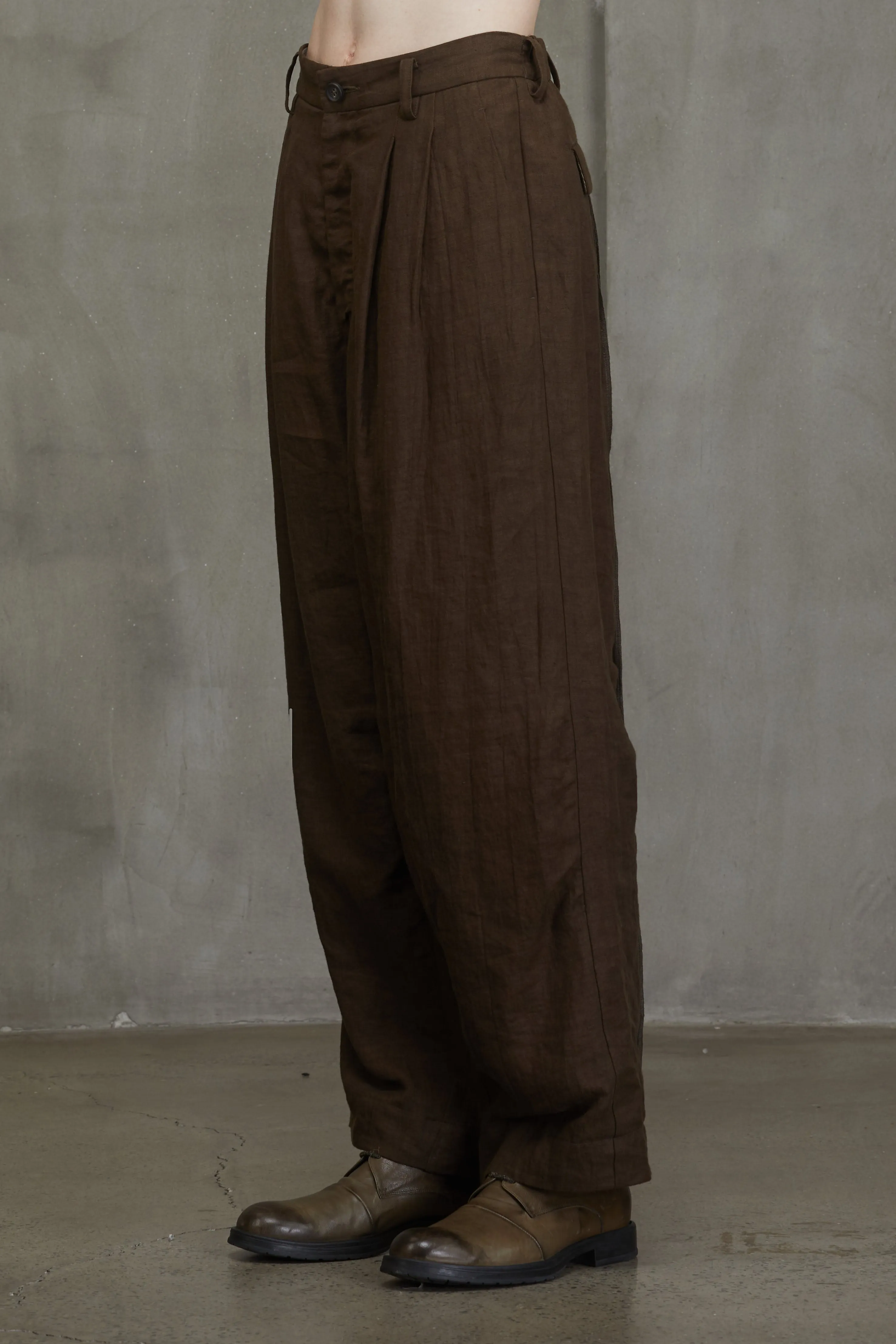 PLEATED WIDE LEG TROUSERS sold by ziggy chen product image thumbnail 2
