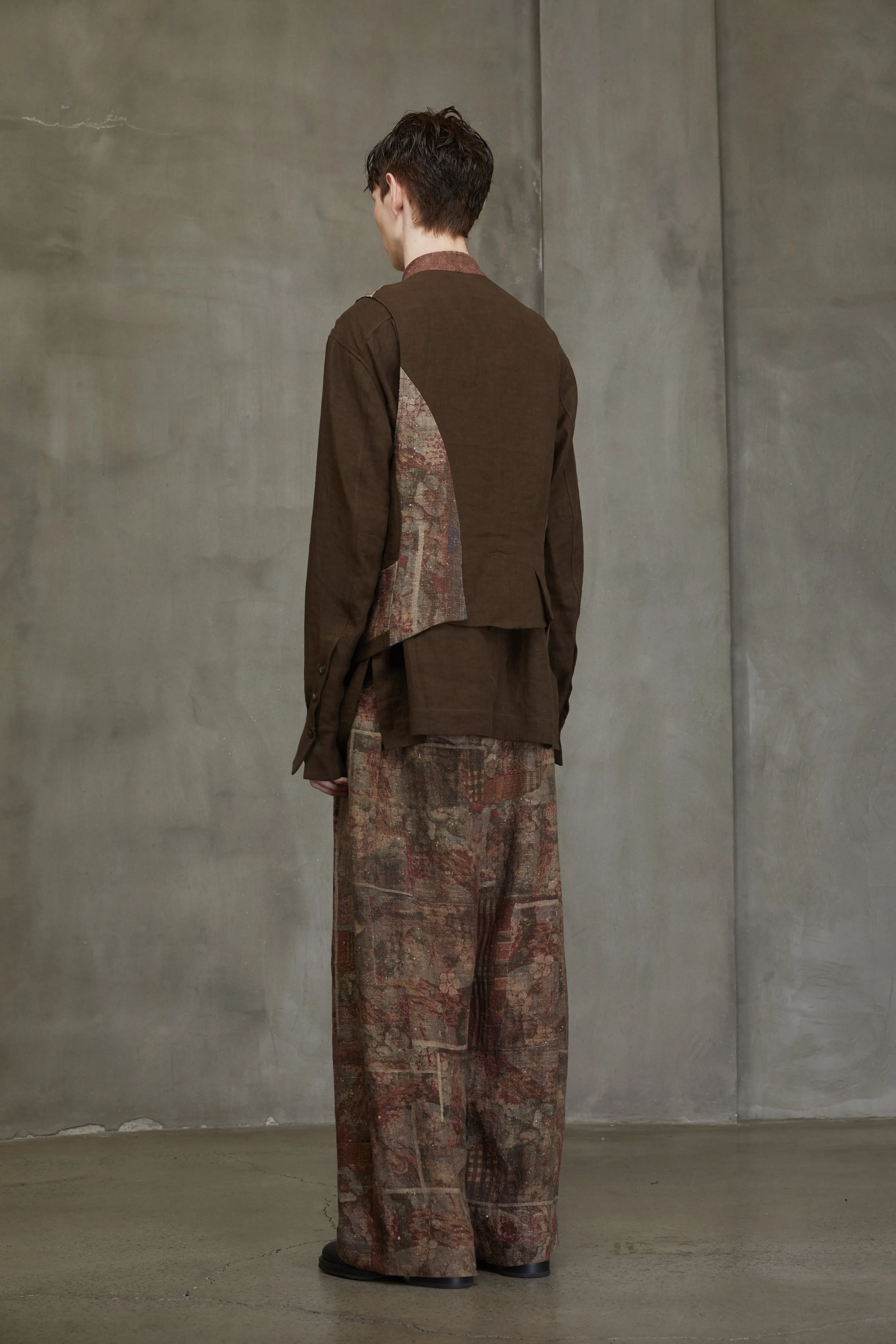 COLLAGED DIGITAL PRINT WAISTCOAT sold by ziggy chen product image thumbnail 3