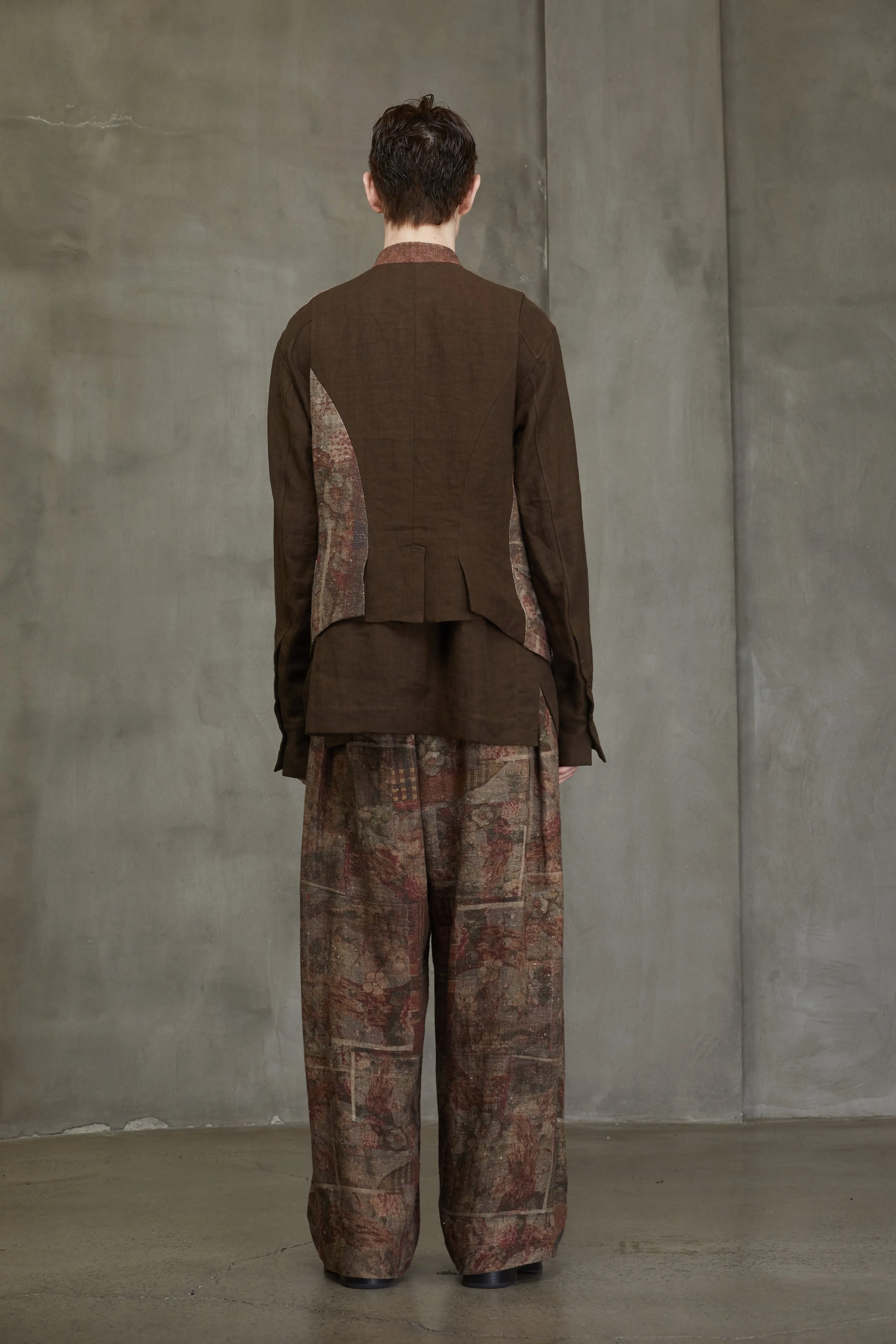 COLLAGED DIGITAL PRINT WAISTCOAT sold by ziggy chen product image thumbnail 4