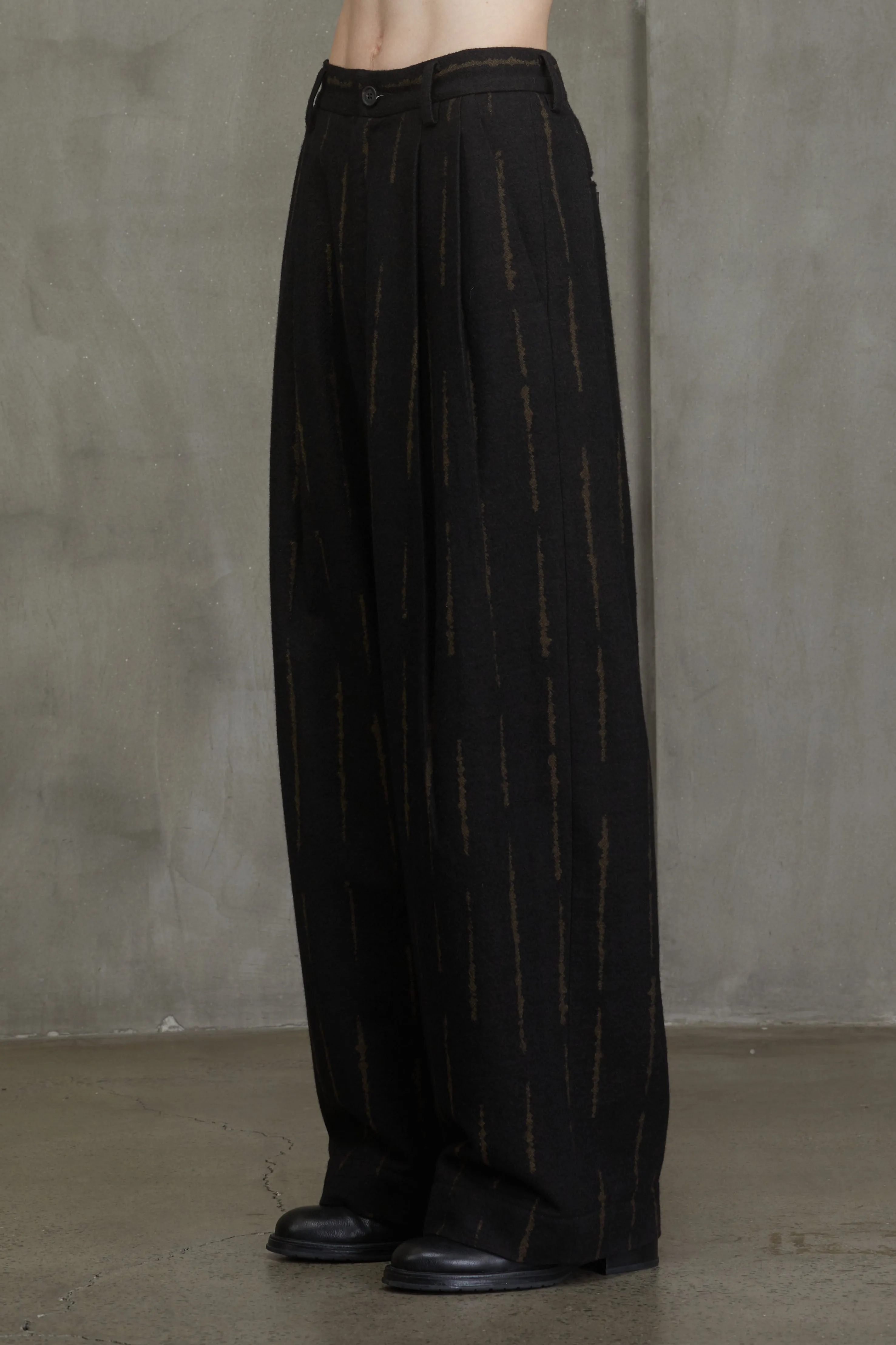 JACQUARD WIDE LEG TROUSERS sold by ziggy chen product image thumbnail 2