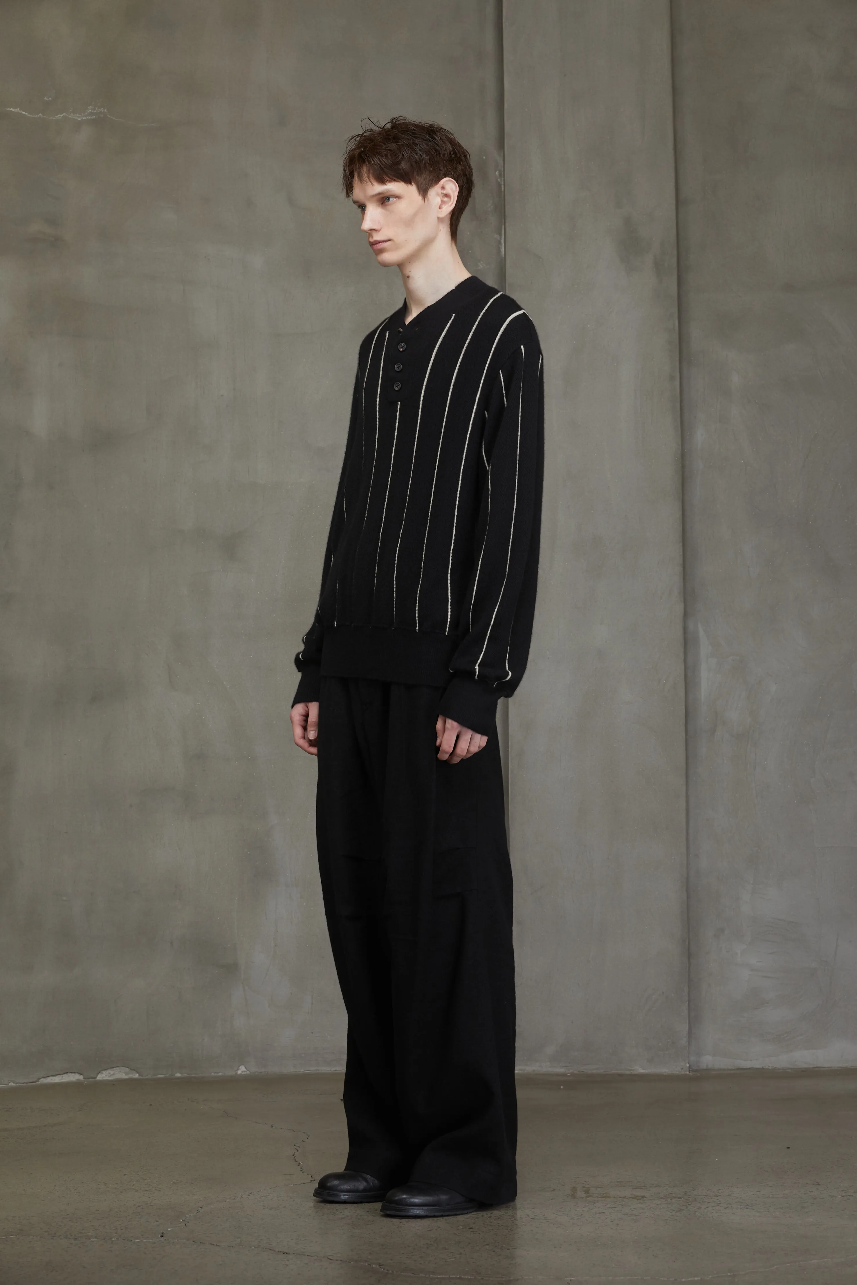 HIGH NECK BUTTONED PULL OVER sold by ziggy chen product image thumbnail 2