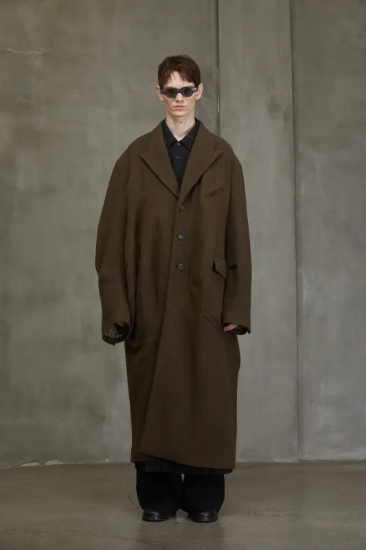 PEAK COLLAR LUMPED COAT sold by ziggy chen