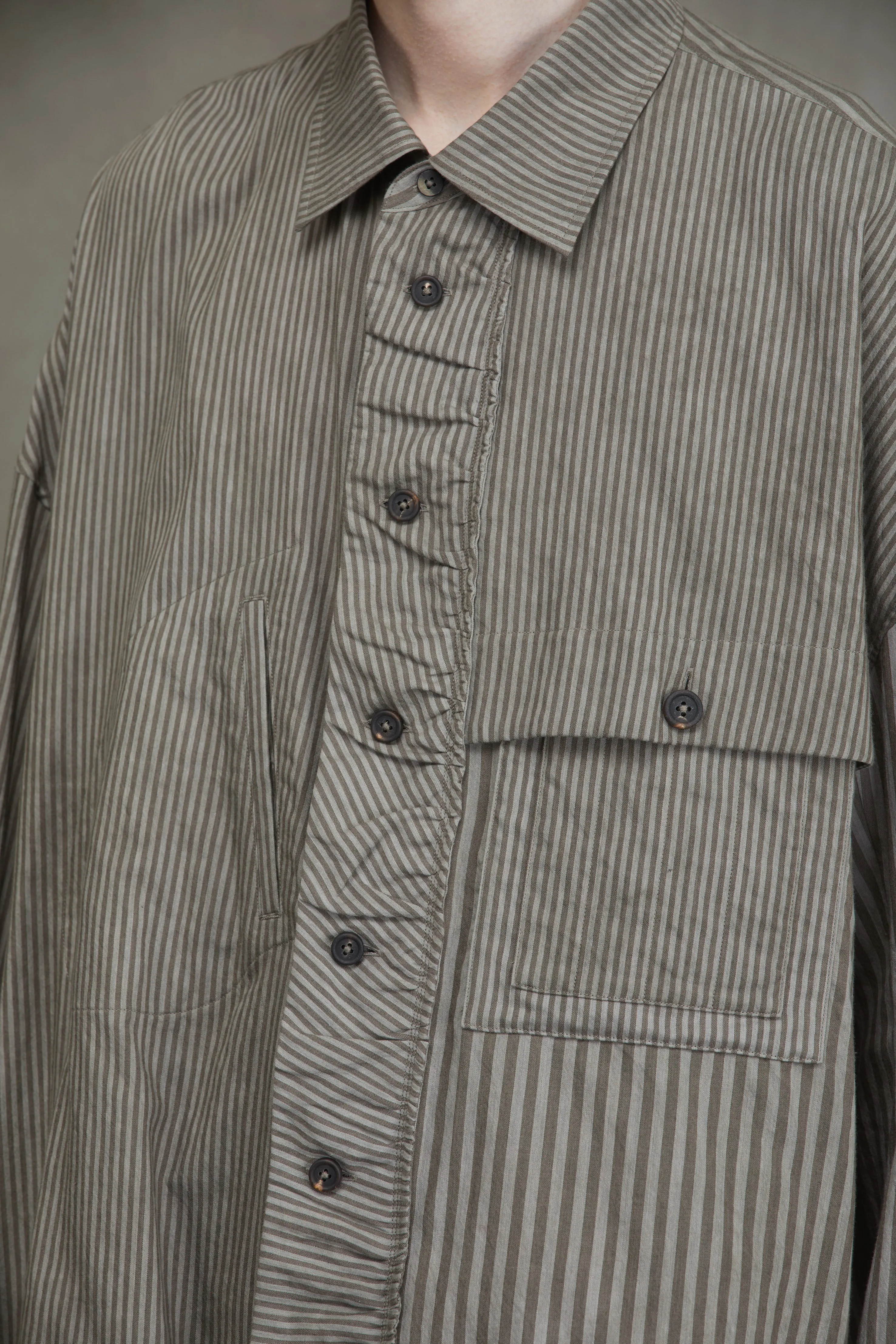 OVERSIZED STRIPED SHIRT sold by ziggy chen product image thumbnail 5