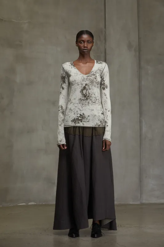 DIGITAL PRINT V-NECK PULL OVER sold by ziggy chen