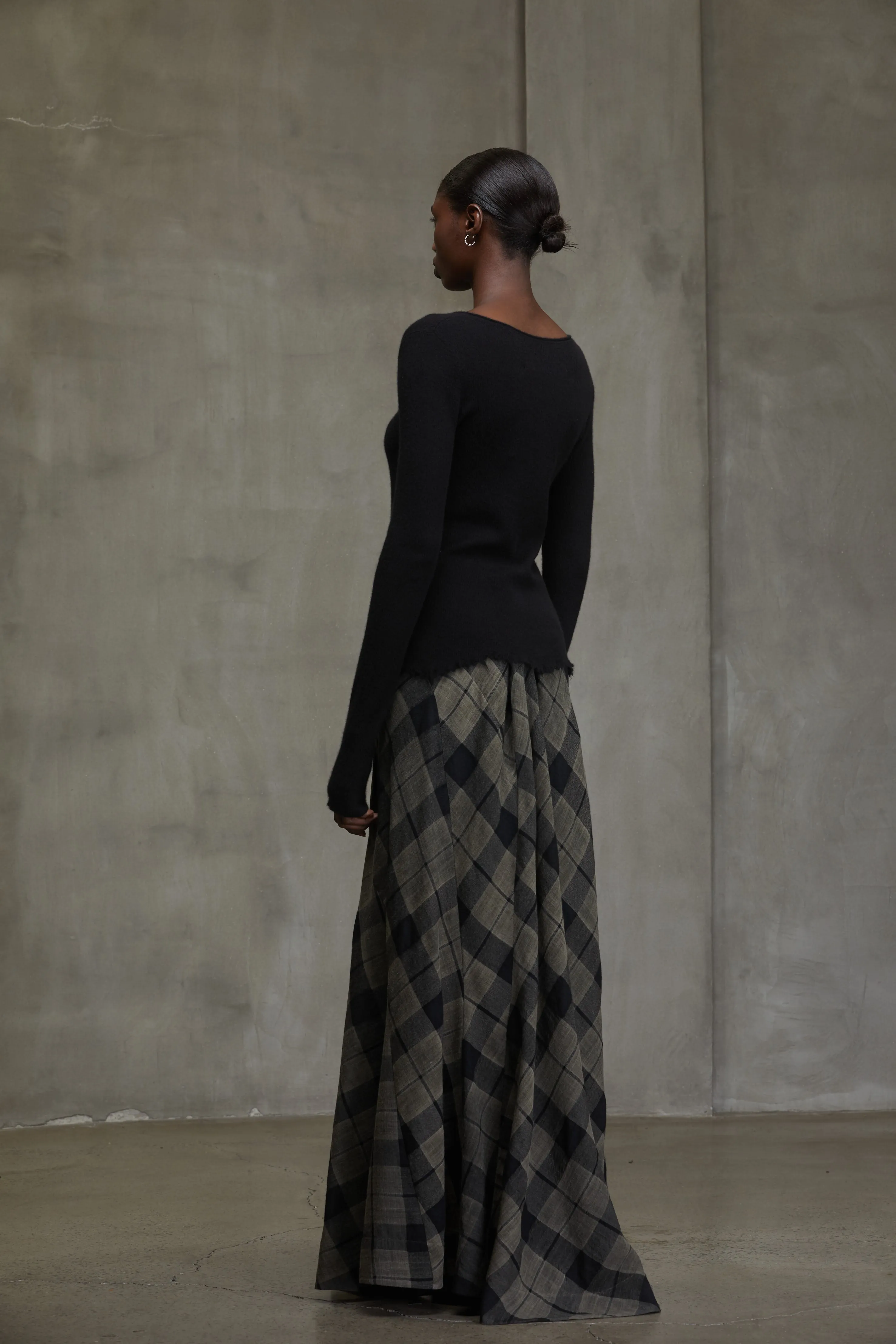 SCOOP NECK RIBBED PULL OVER sold by ziggy chen product image thumbnail 3