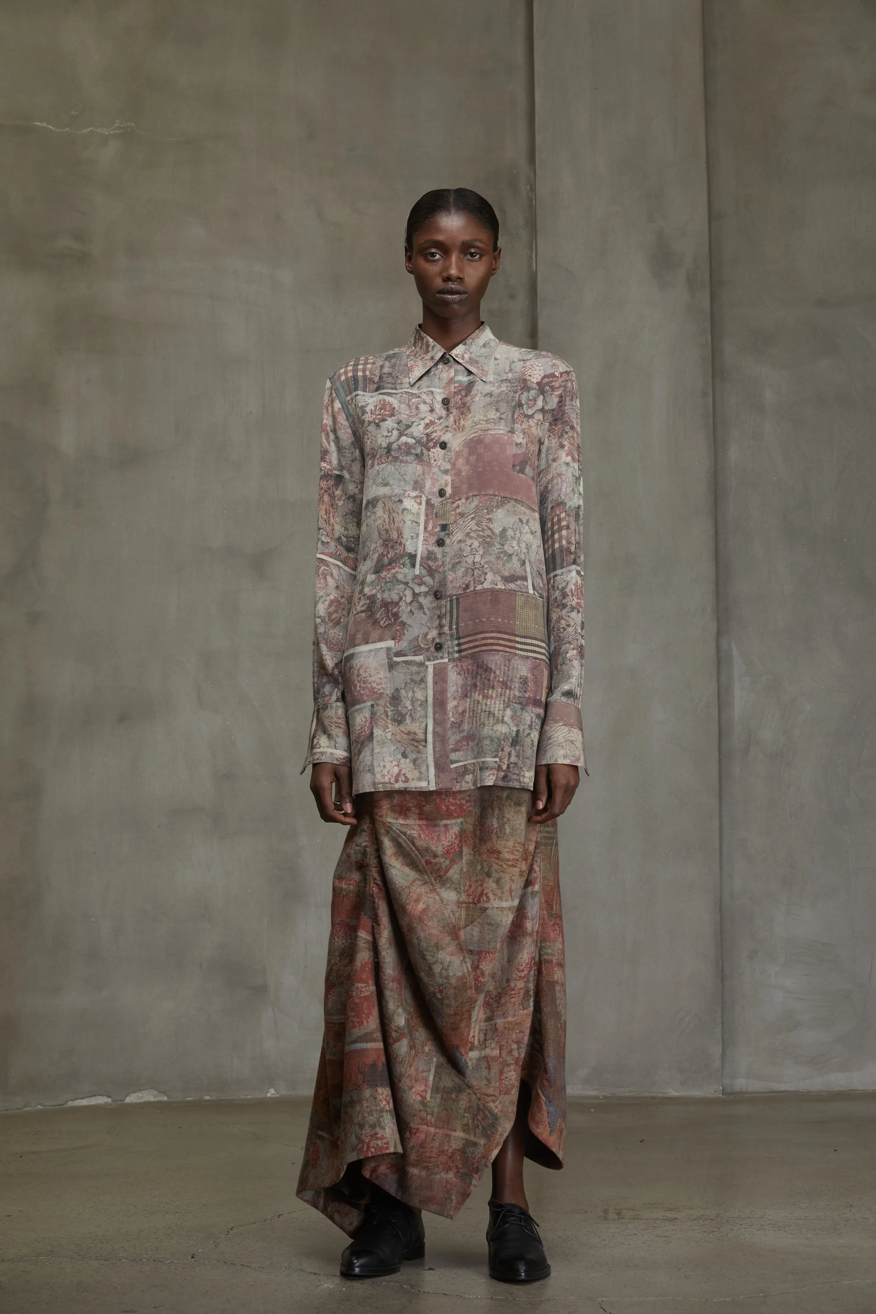 DIGITAL PRINT SILK SHIRT sold by ziggy chen