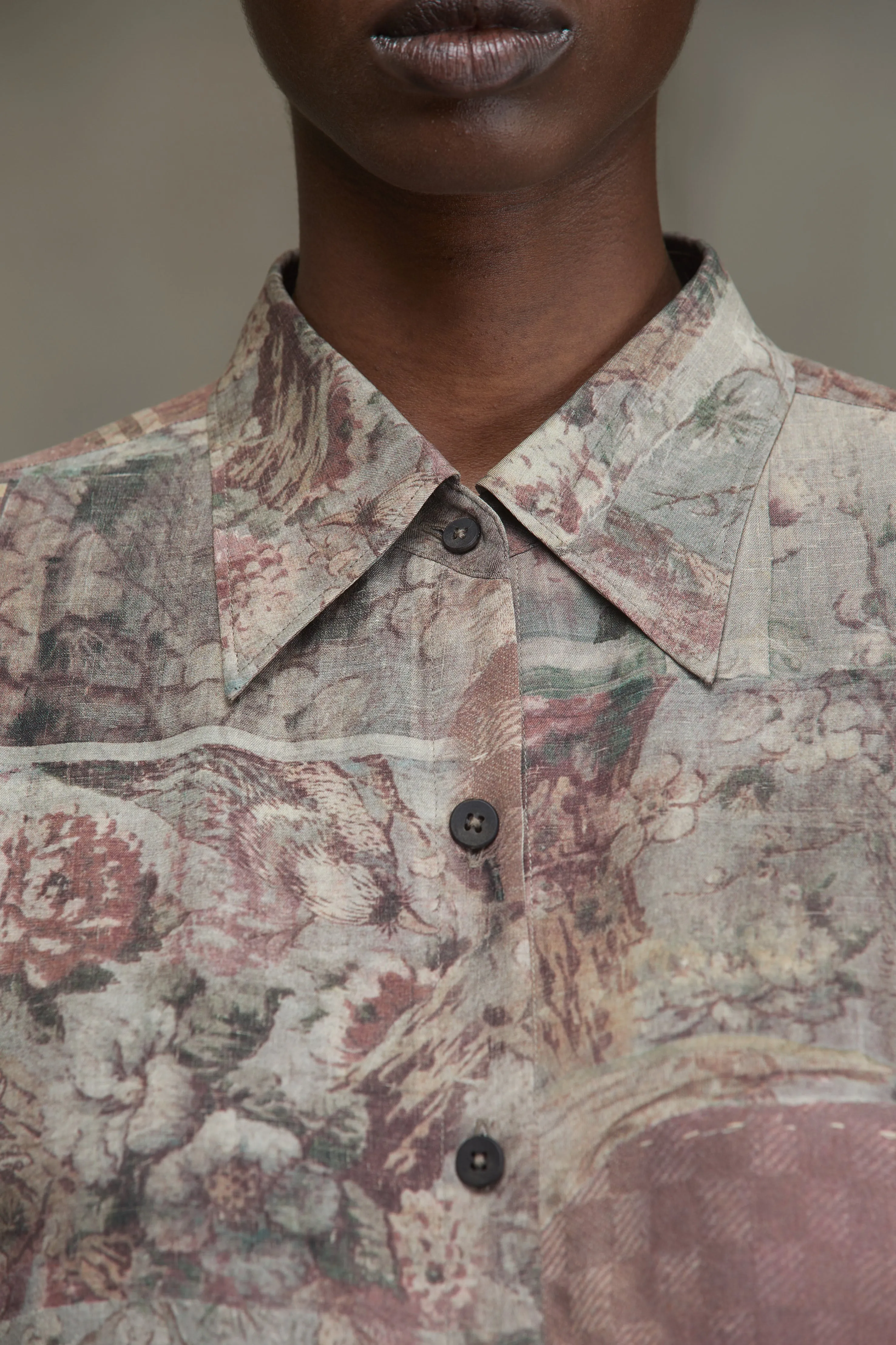 DIGITAL PRINT SILK SHIRT sold by ziggy chen product image thumbnail 5