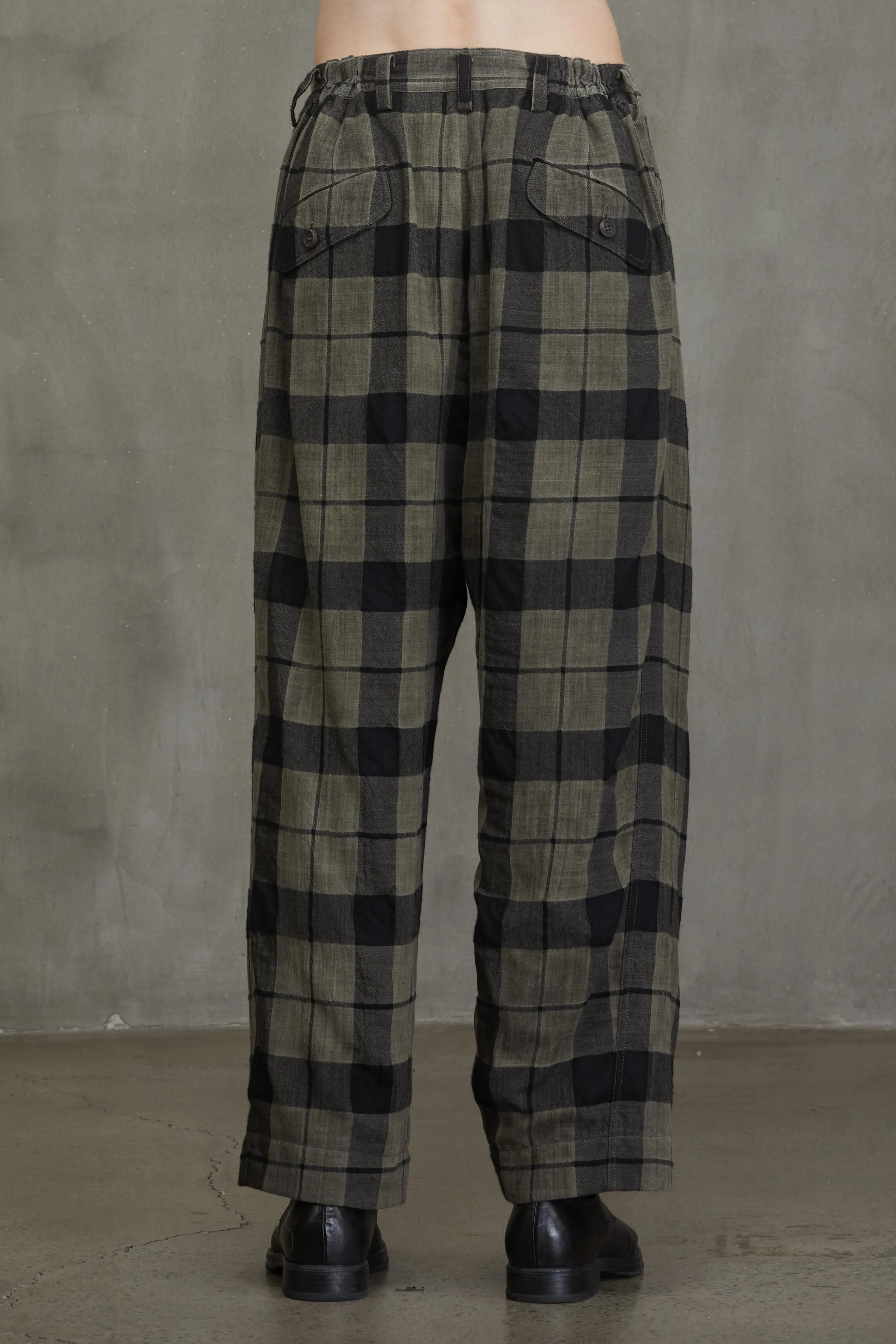 PLAID TAPERED TROUSERS sold by ziggy chen product image thumbnail 4