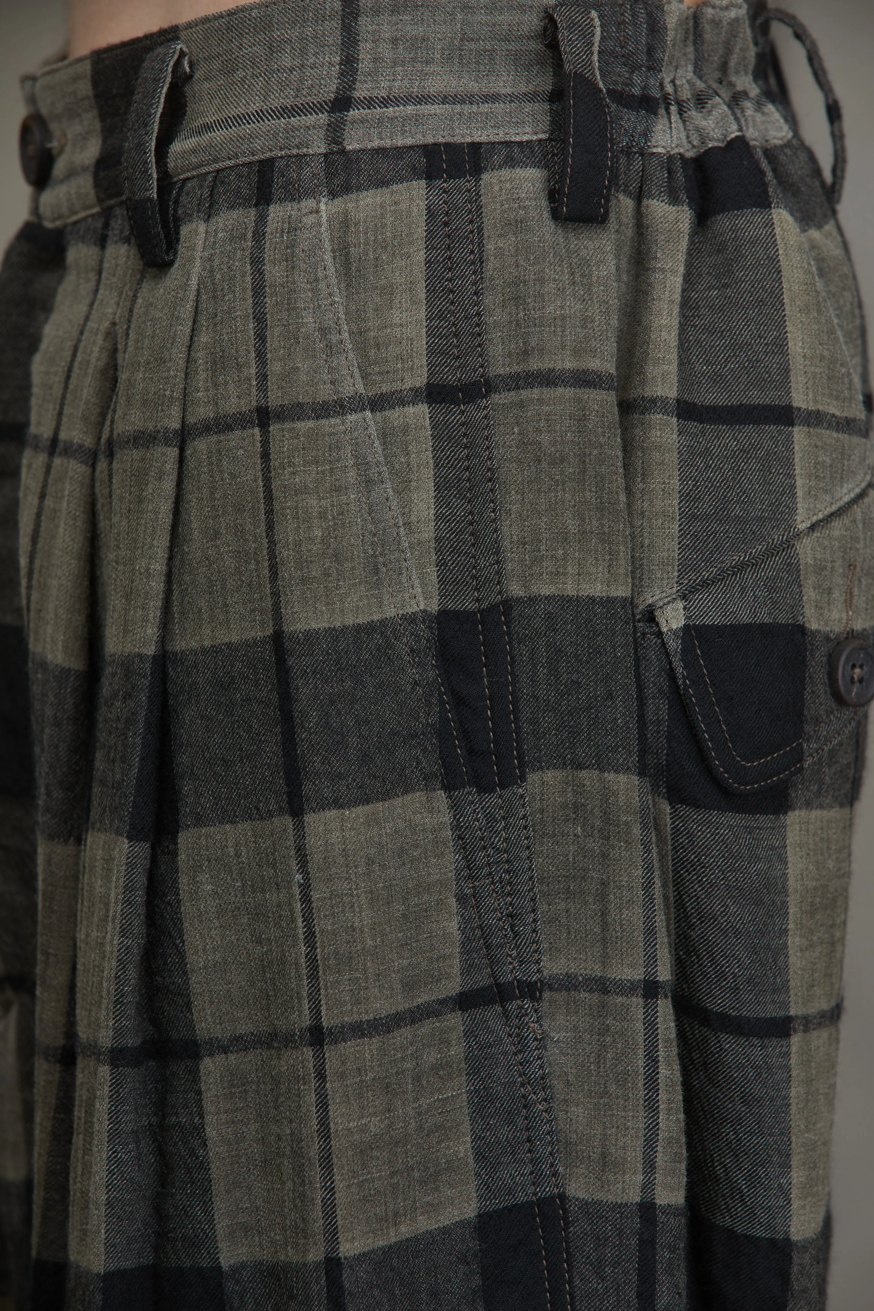 PLAID TAPERED TROUSERS sold by ziggy chen product image thumbnail 5