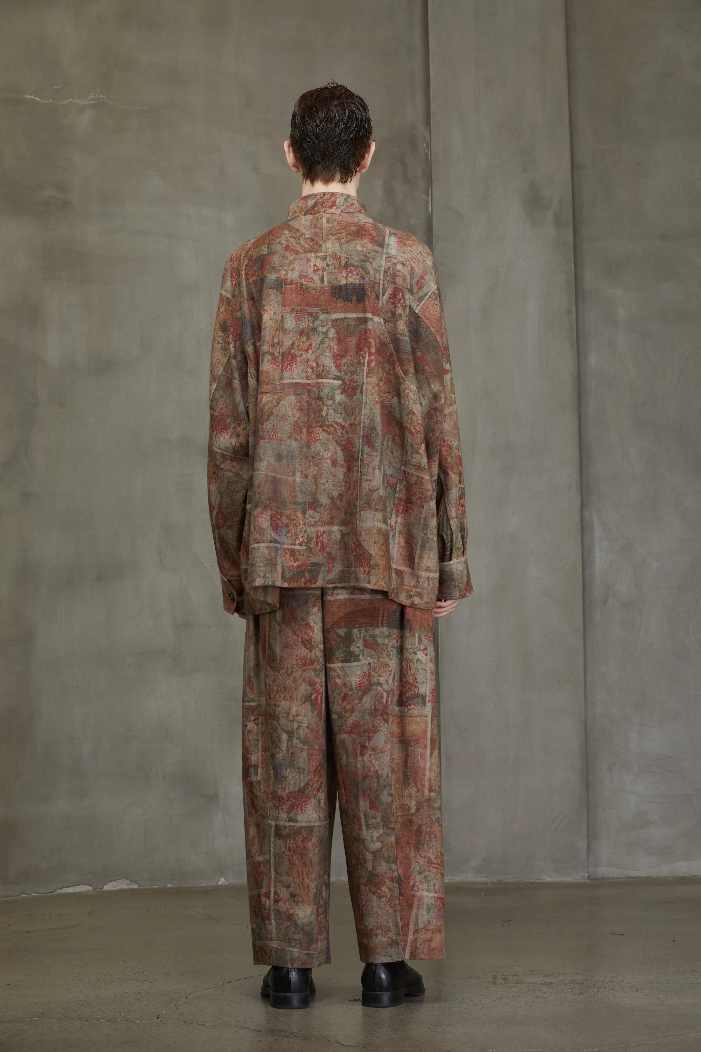 DIGITAL PRINT STAND COLLAR SHIRT sold by ziggy chen product image thumbnail 4