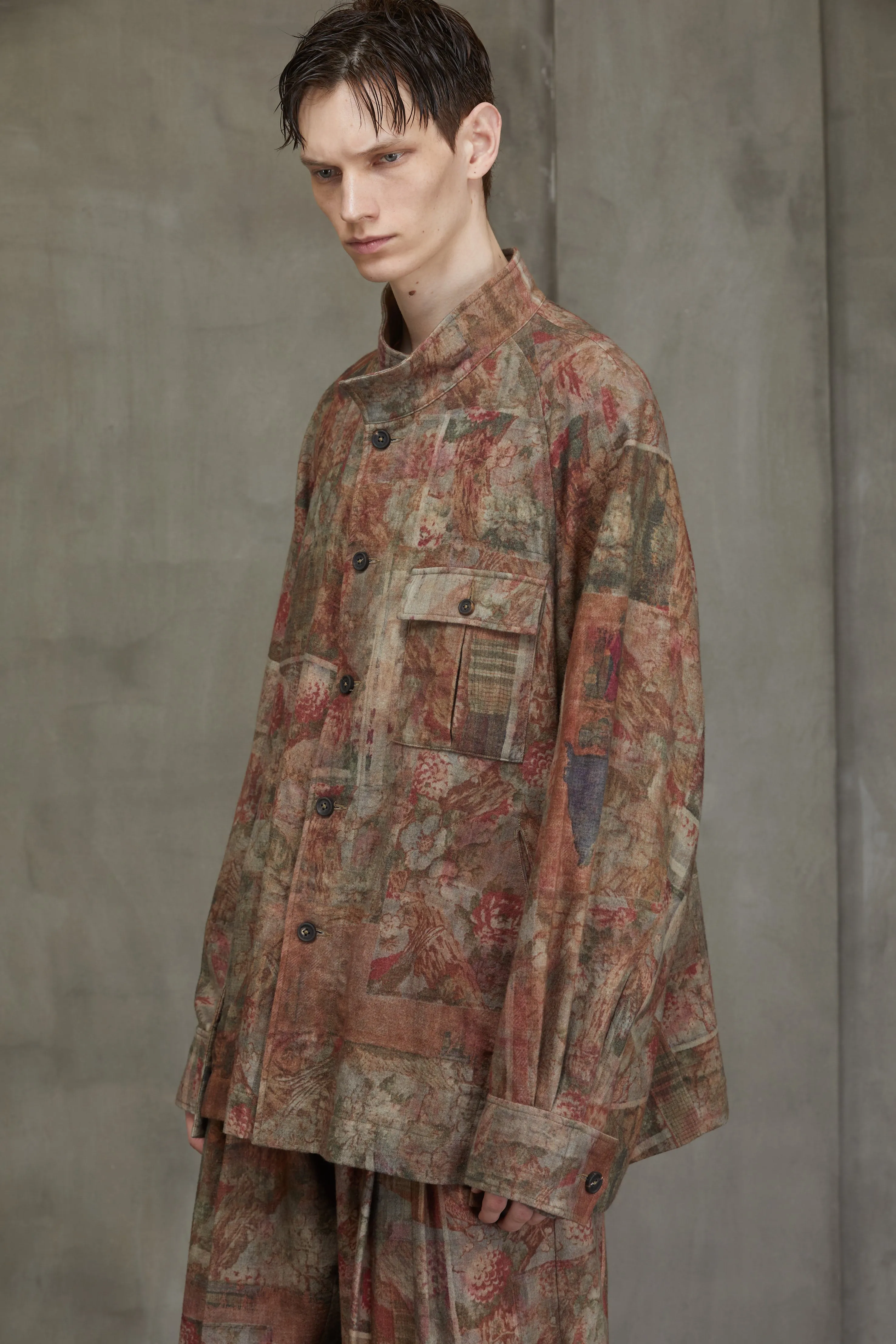 DIGITAL PRINT STAND COLLAR SHIRT sold by ziggy chen product image thumbnail 5