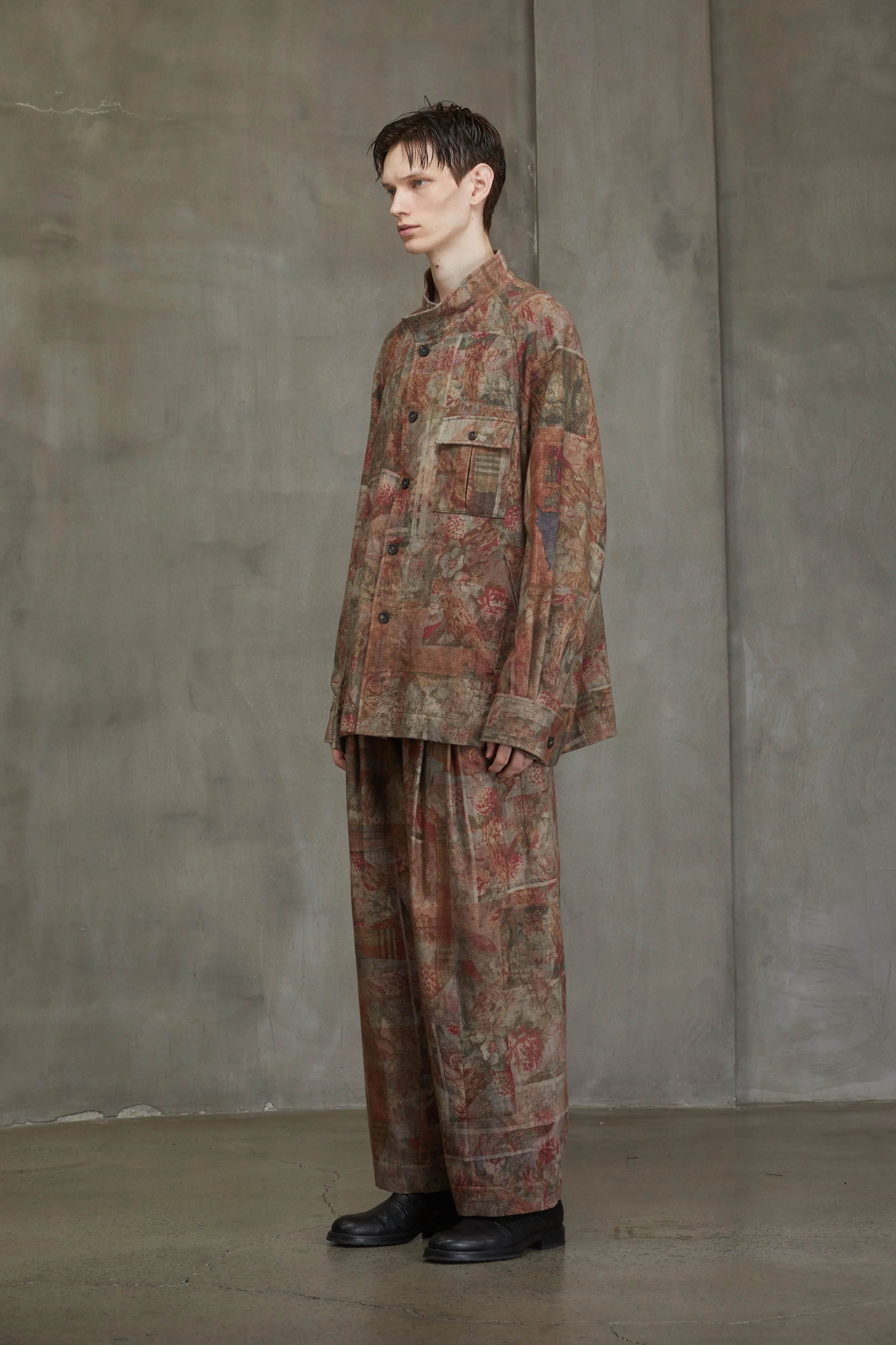 DIGITAL PRINT STAND COLLAR SHIRT sold by ziggy chen product image thumbnail 2