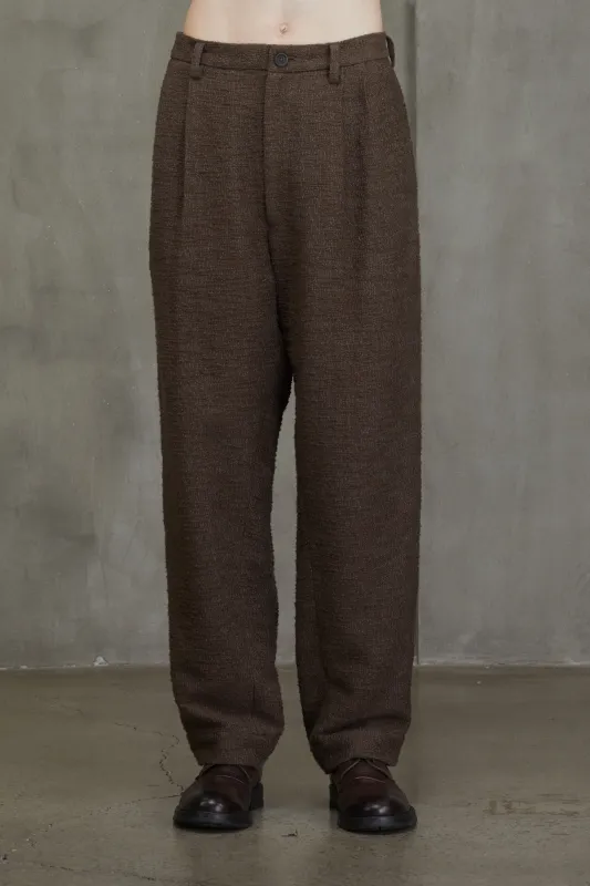 STRAIGHT LEG FRONT PLEAT TROUSERS sold by ziggy chen