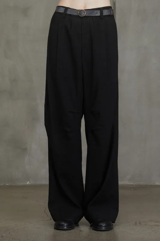 ARTICULATED KNEE WIDE LEG TROUSERS sold by ziggy chen