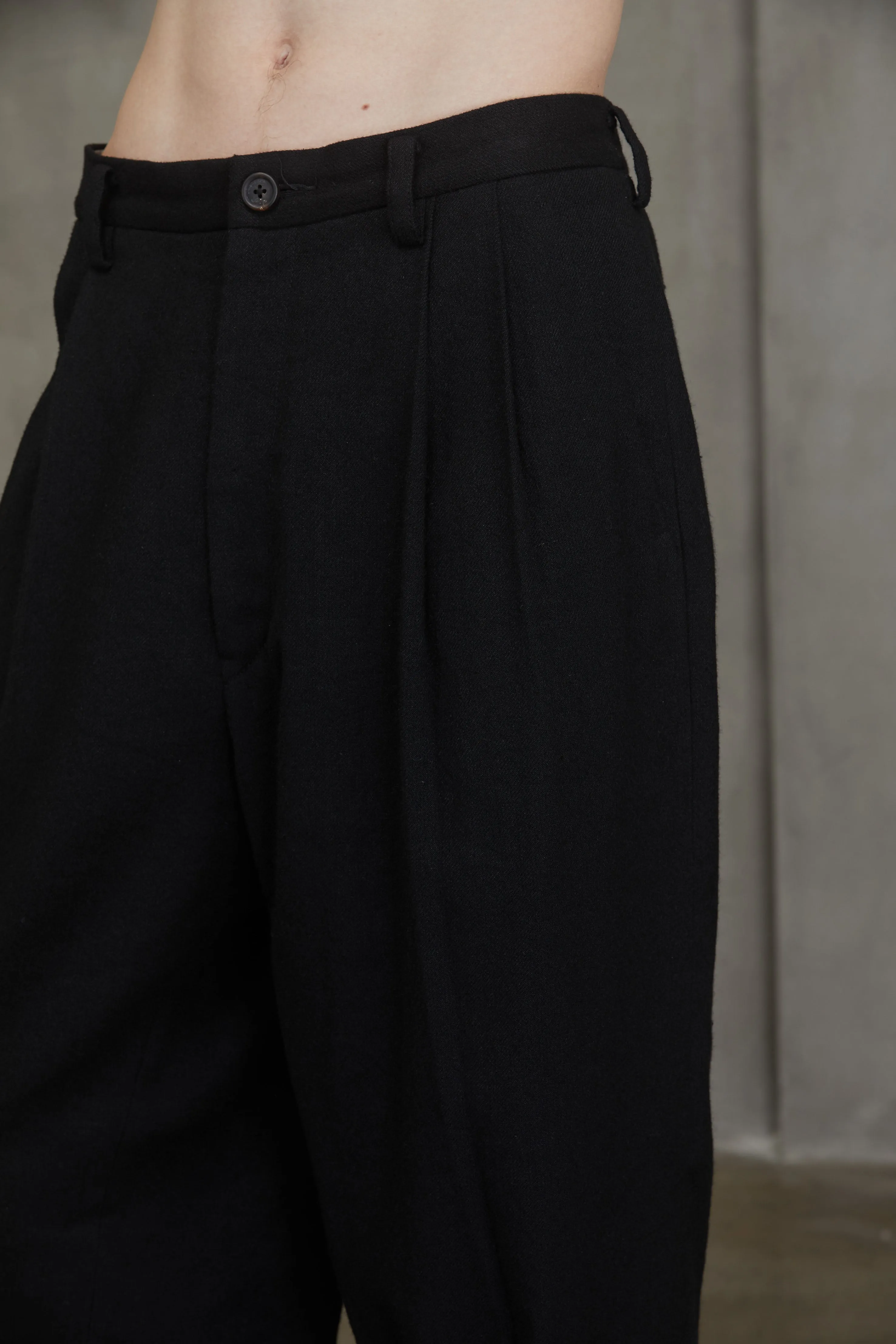 STRAIGHT LEG FRONT PLEAT TROUSERS sold by ziggy chen product image thumbnail 5