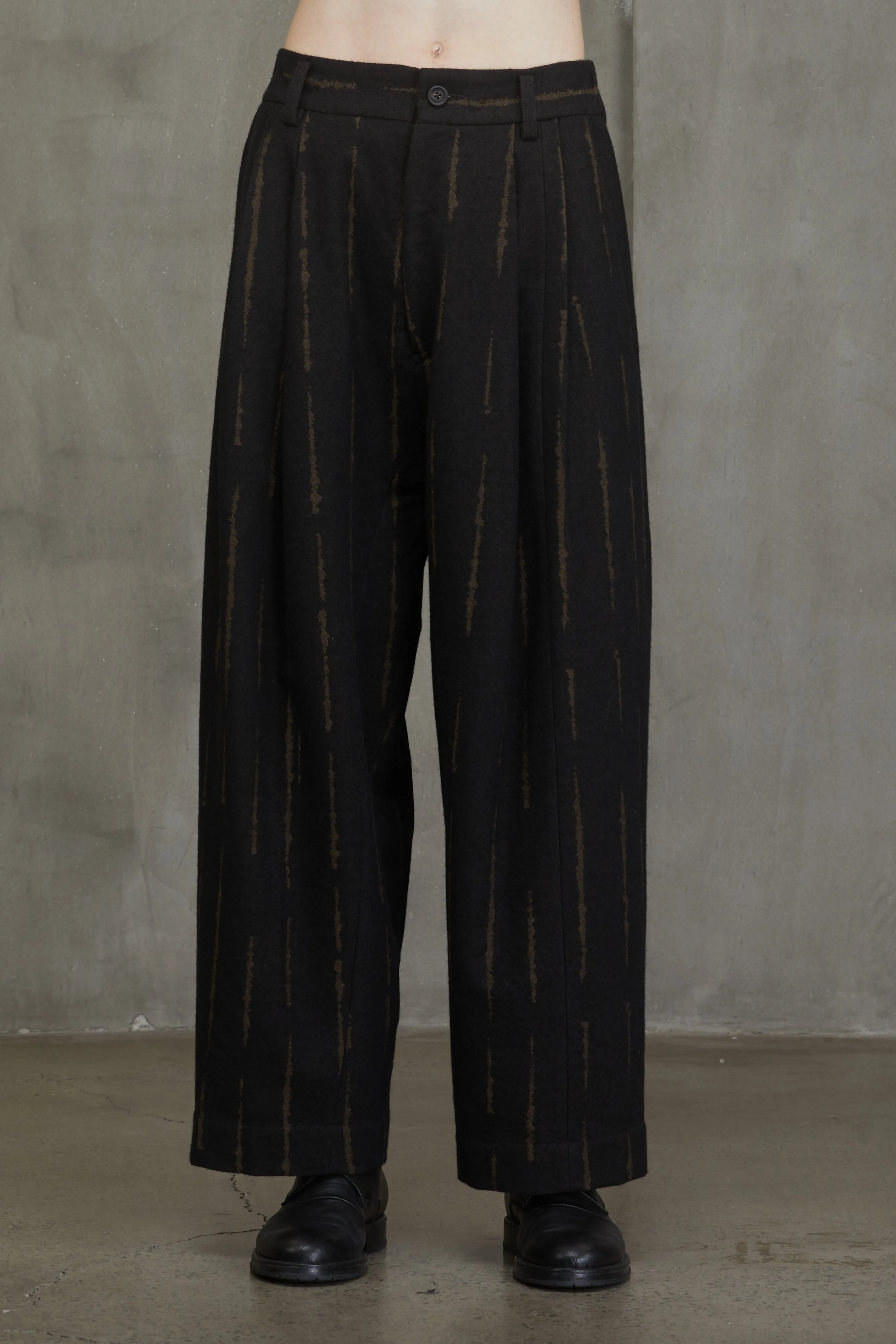DROP CROTCH WIDE-LEG TROUSERS sold by ziggy chen