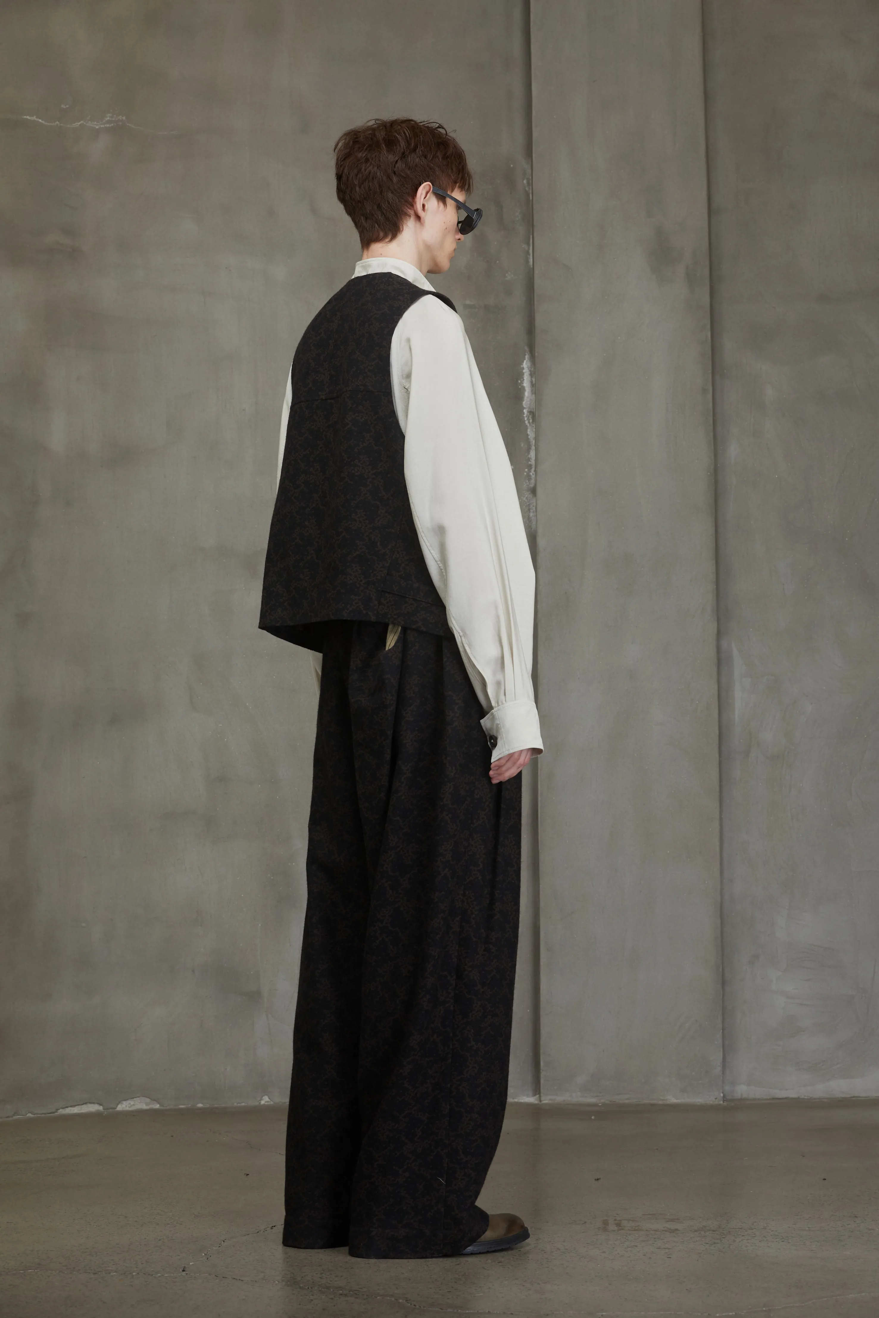 JACQUARD ZIPPED WAISTCOAT sold by ziggy chen product image thumbnail 4