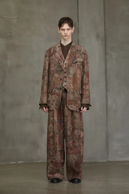 THREE BUTTON DIGITAL PRINT JACKET sold by ziggy chen