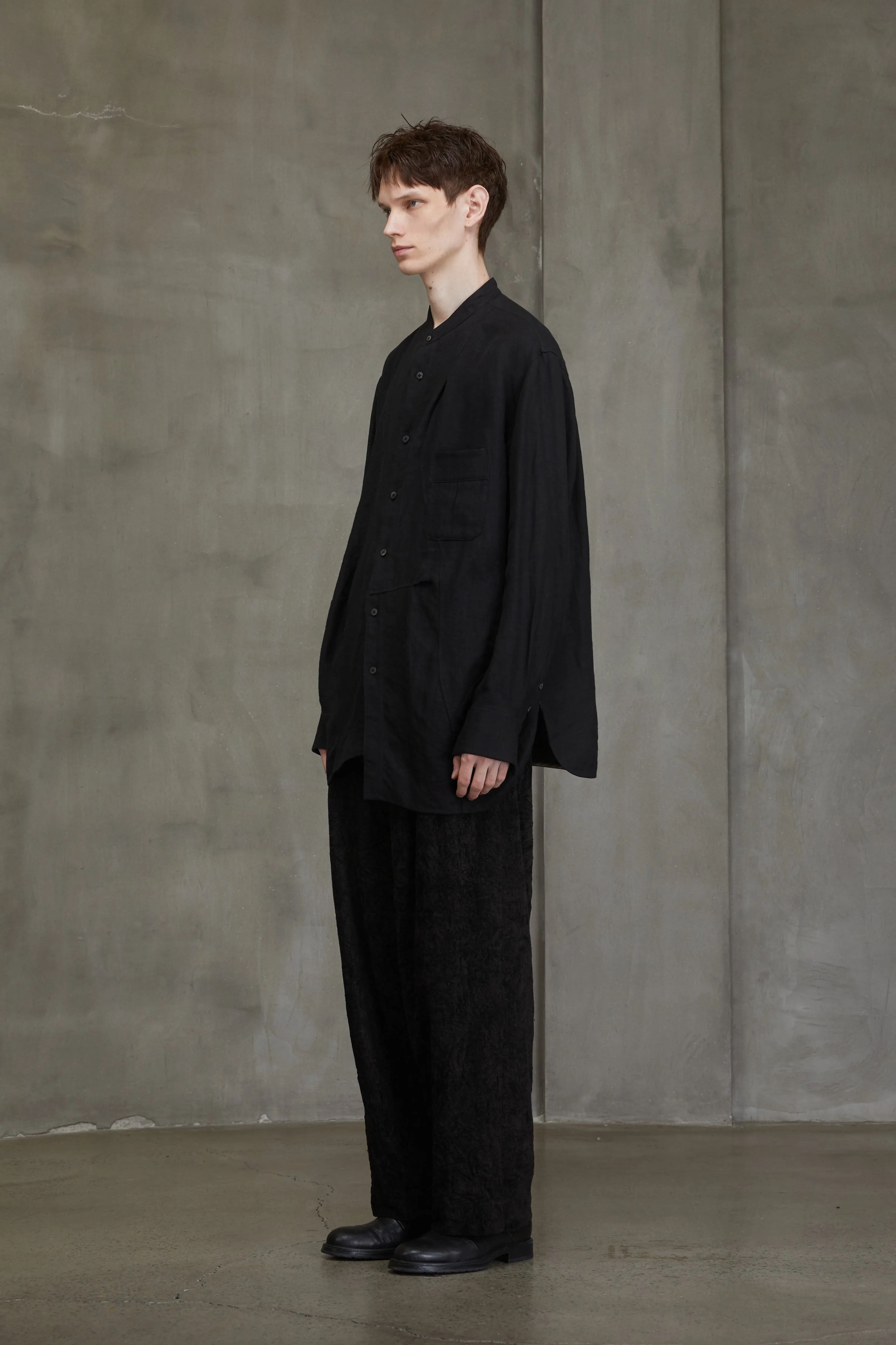 ASYMMETRIC PLEATED SHIRT sold by ziggy chen product image thumbnail 2