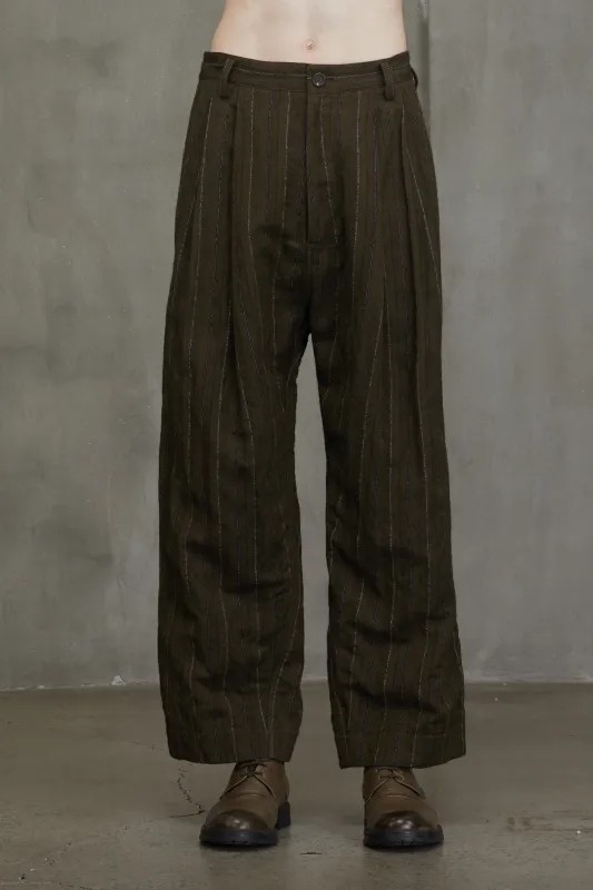PLEATS TAPERED TROUSERS sold by ziggy chen