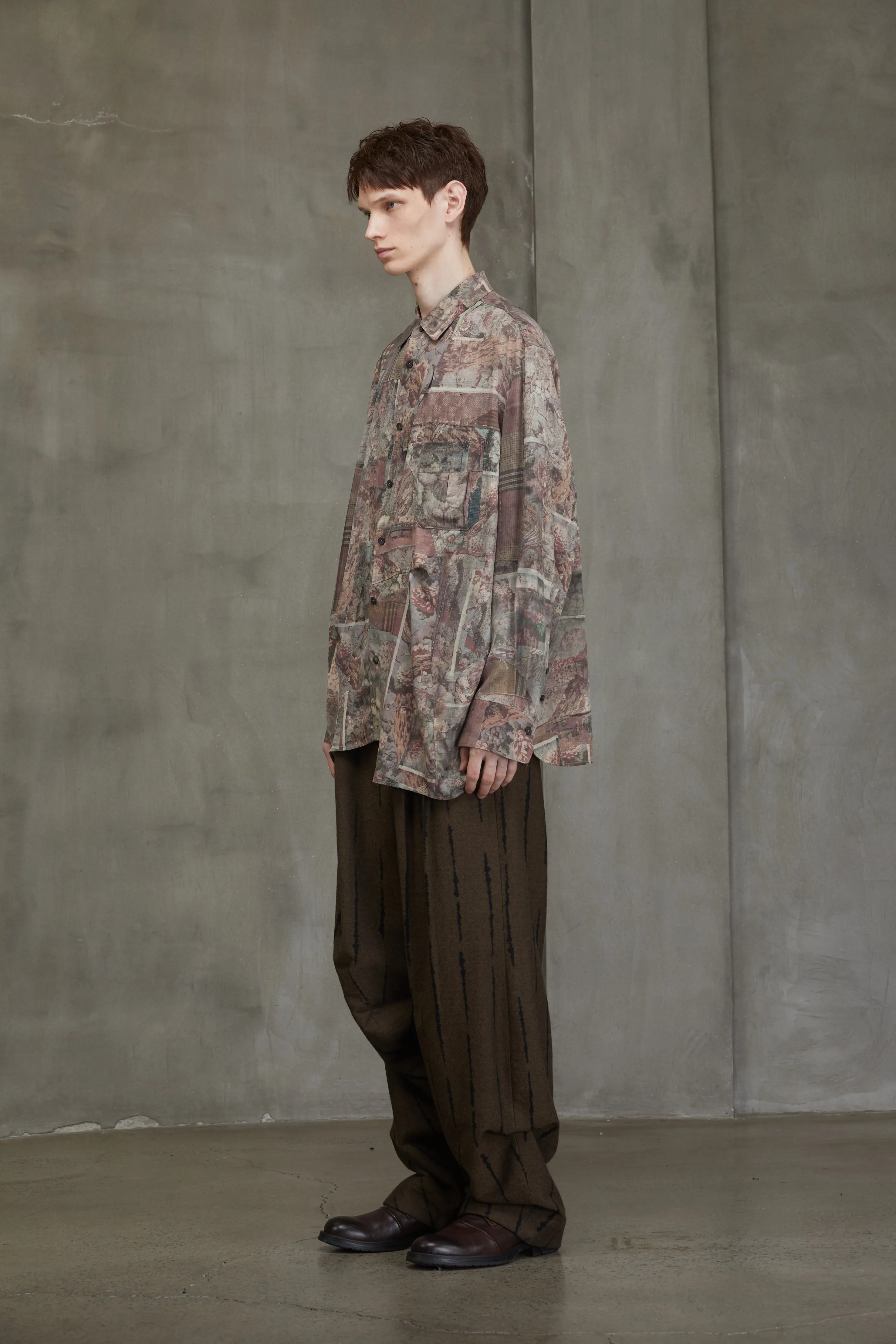 ASYMMETRIC PLEATED SHIRT sold by ziggy chen product image thumbnail 2