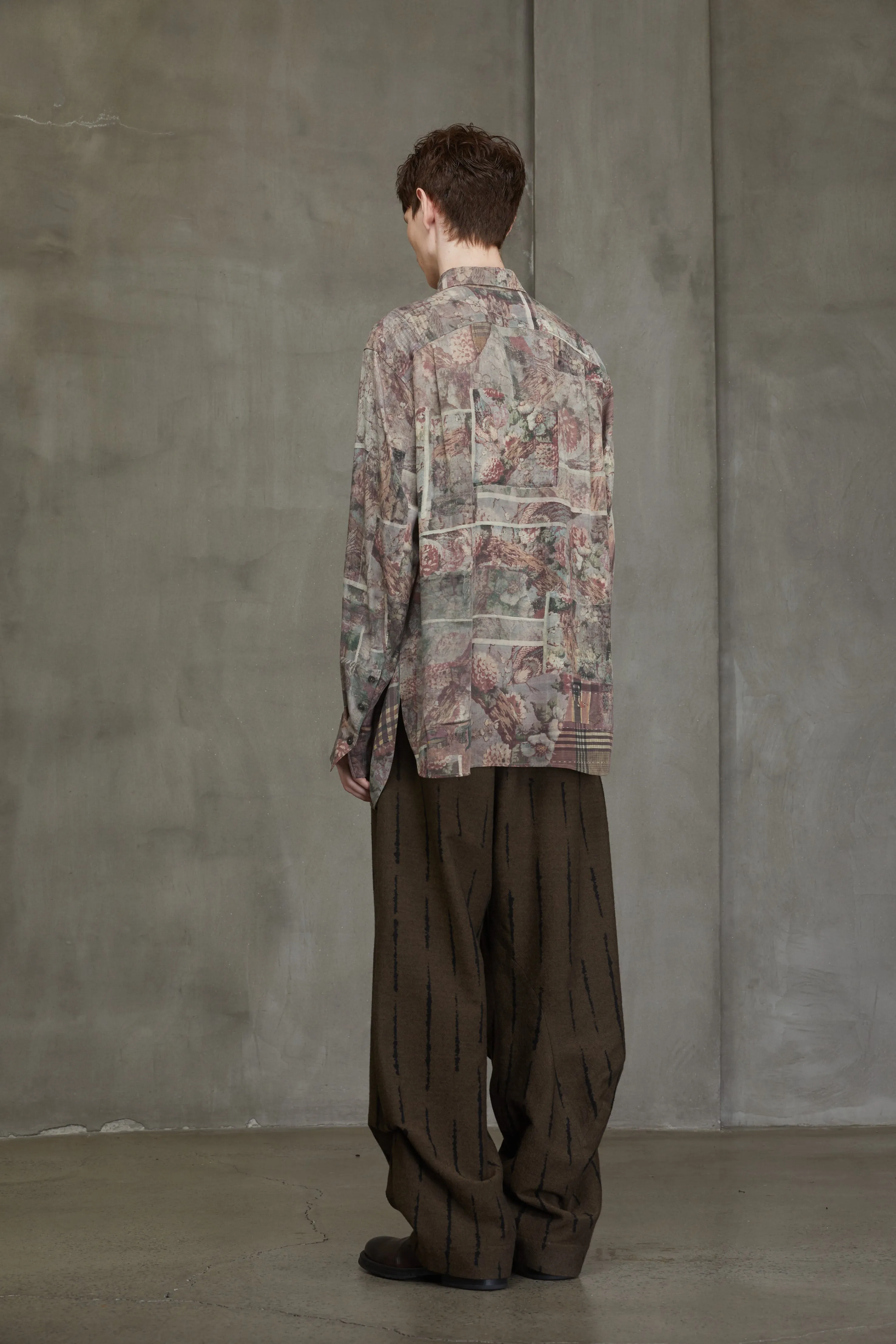 ASYMMETRIC PLEATED SHIRT sold by ziggy chen product image thumbnail 3