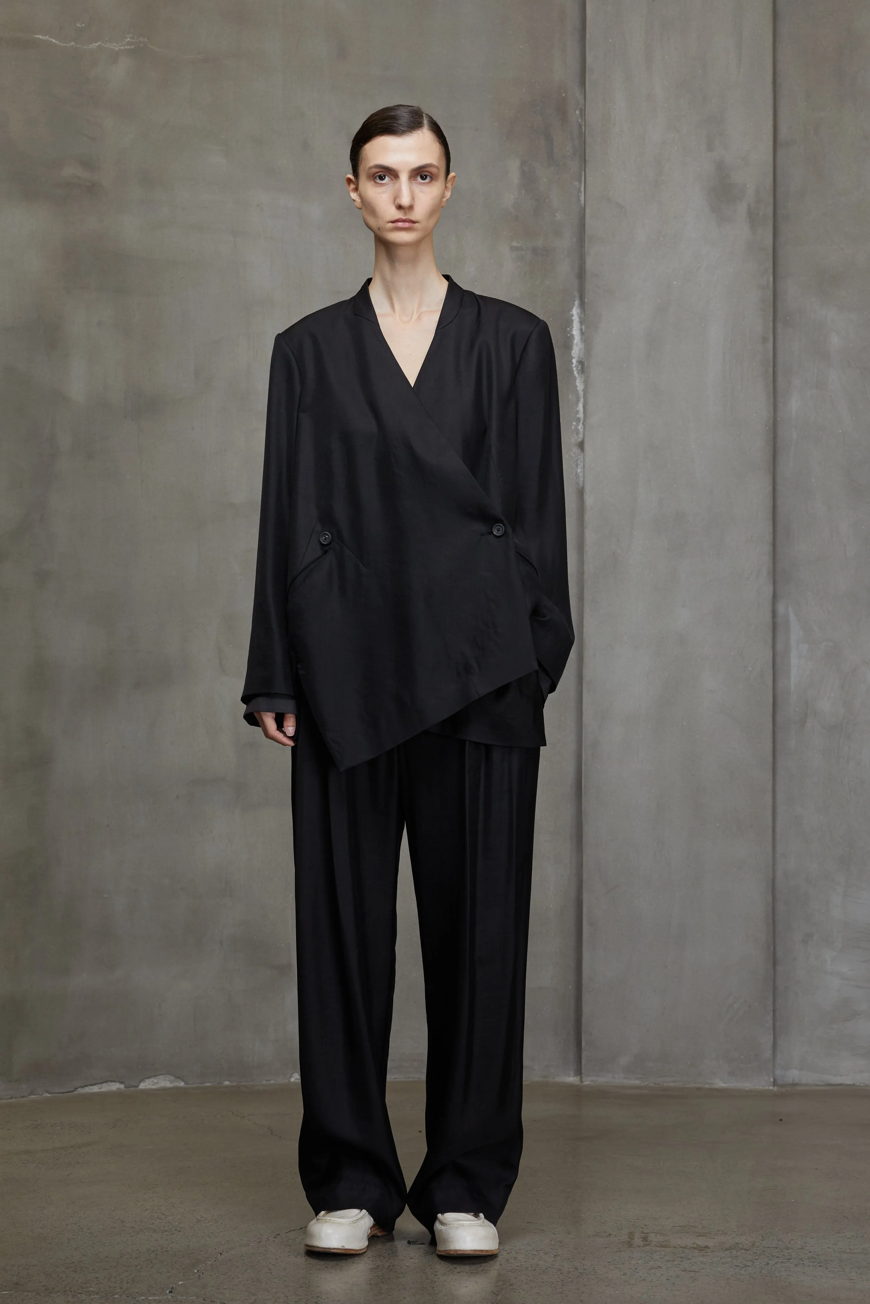 WRAP CLOSURE BLAZER sold by ziggy chen