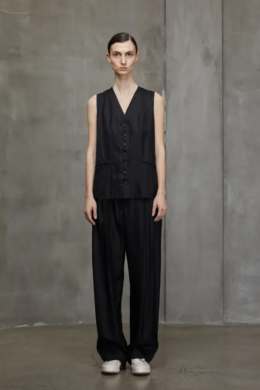 SINGLE BUTTON LONG WAISTCOAT sold by ziggy chen