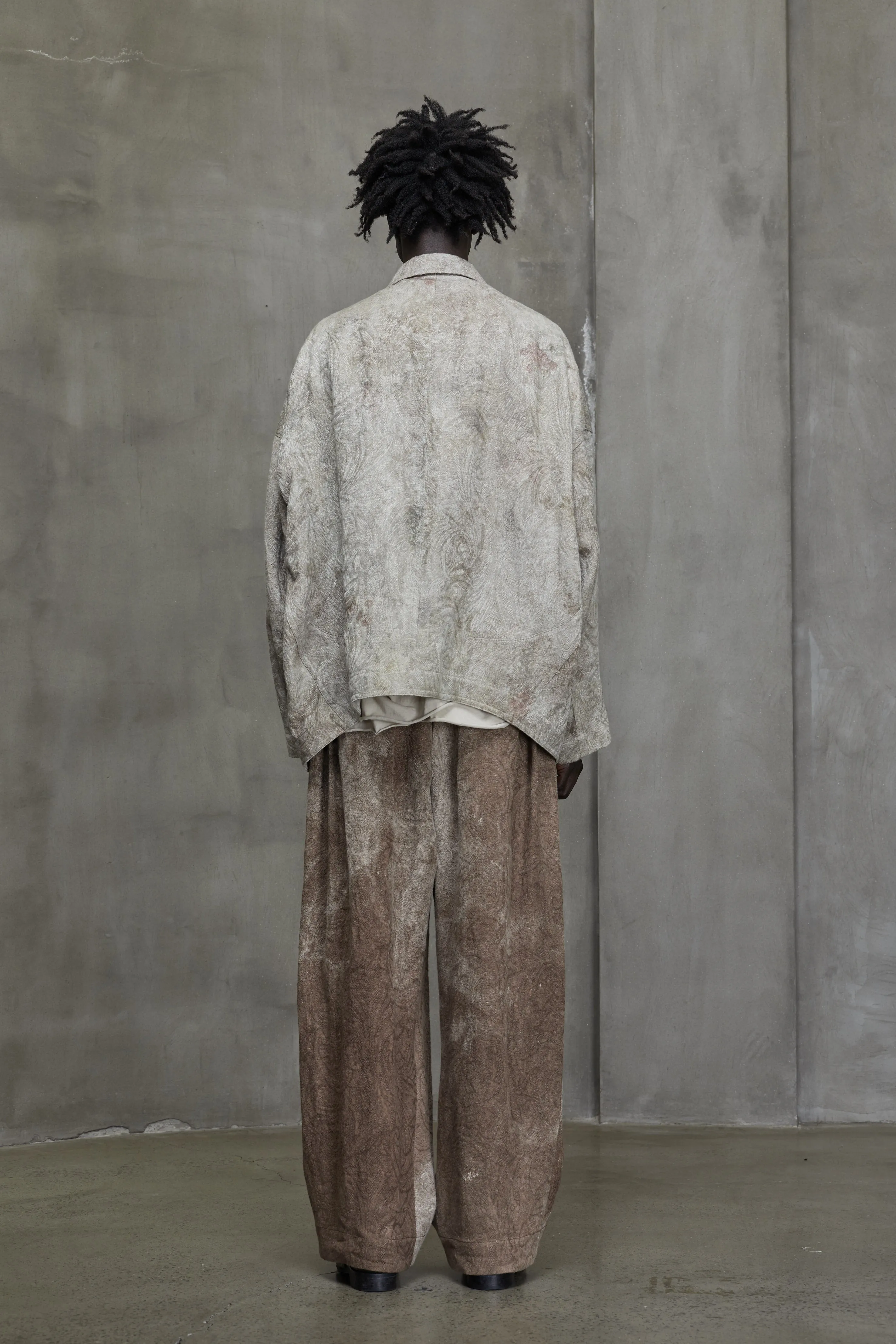 PRINTED JACQUARD WORKERS JACKET sold by ziggy chen product image thumbnail 4