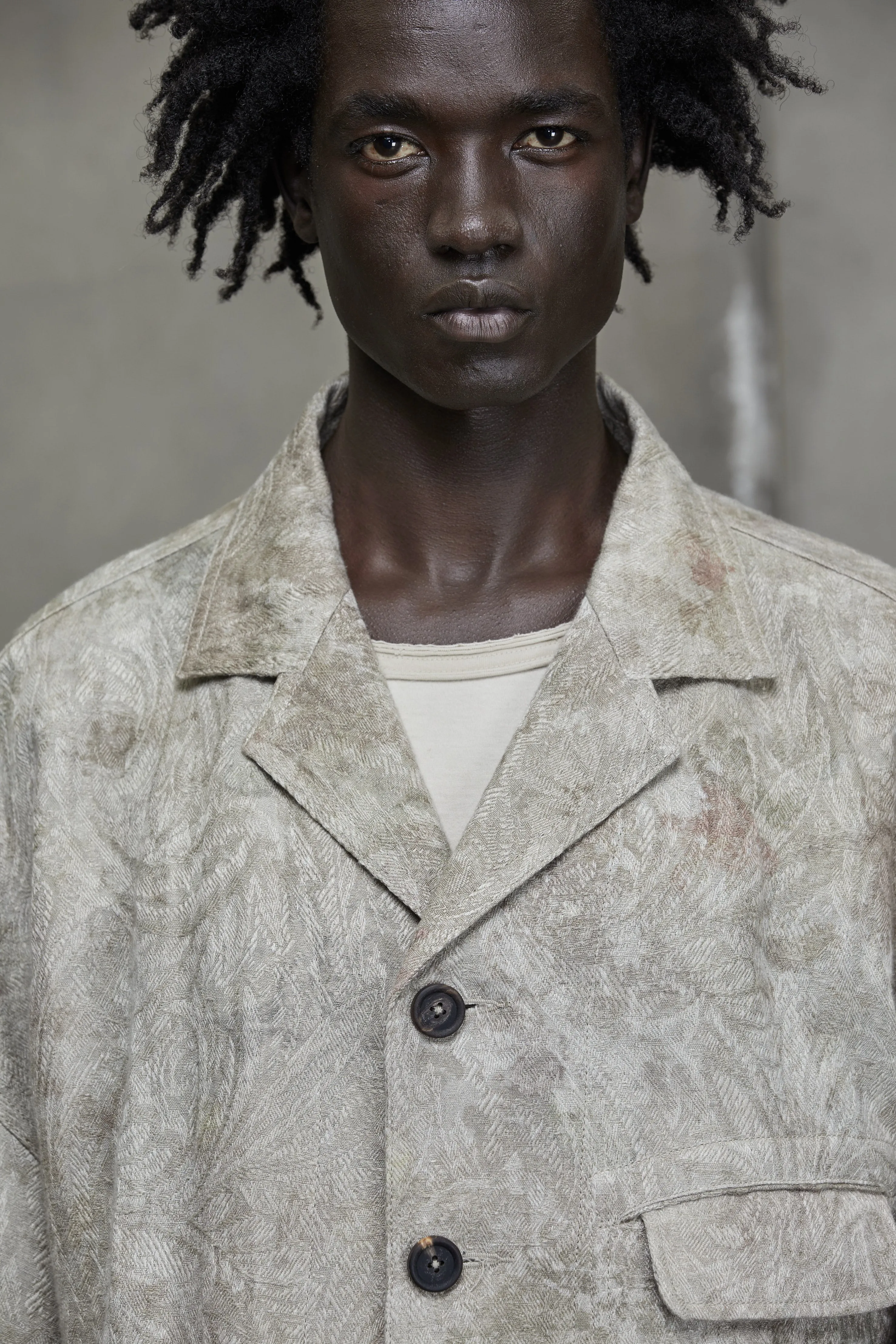 PRINTED JACQUARD WORKERS JACKET sold by ziggy chen product image thumbnail 5