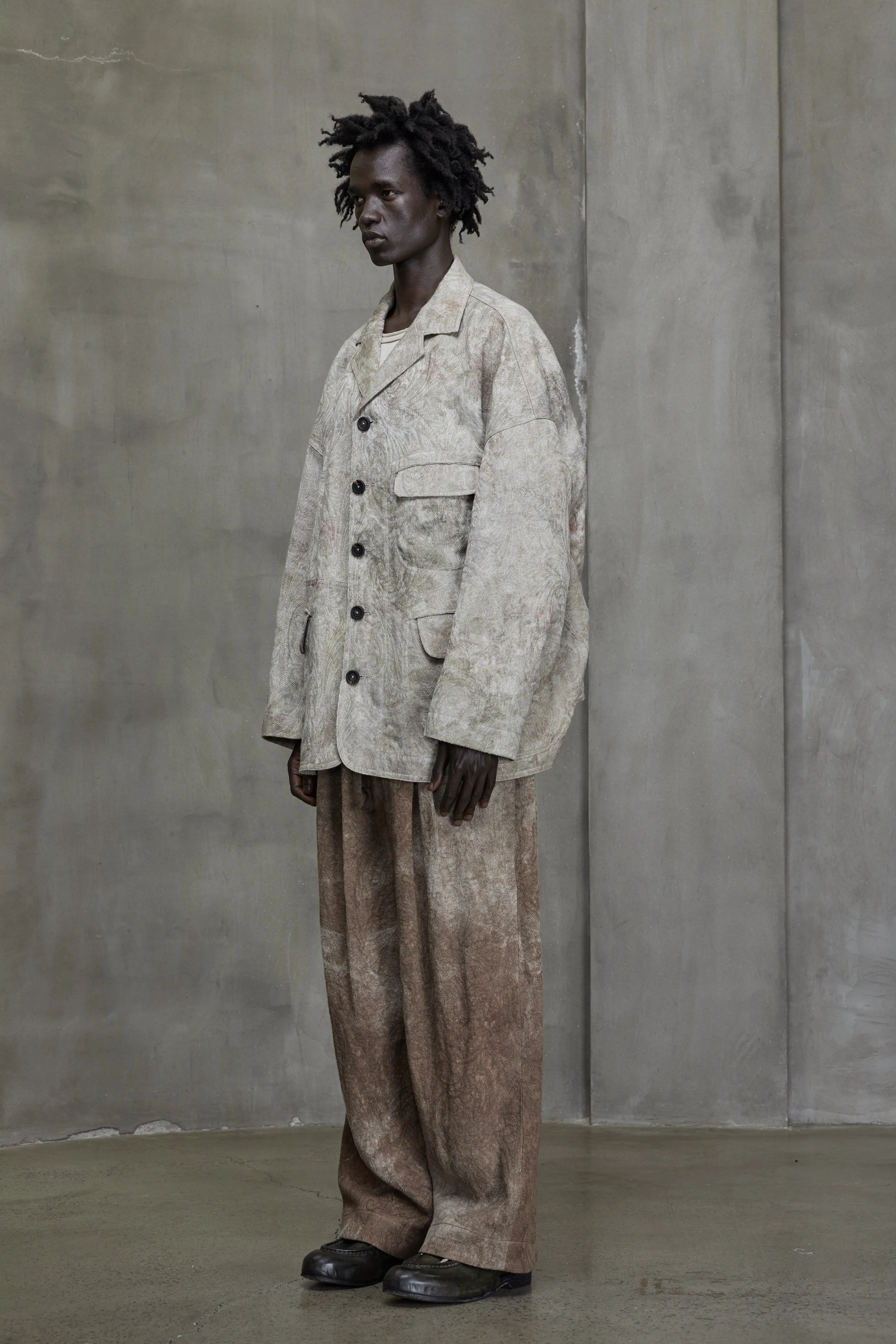 PRINTED JACQUARD WORKERS JACKET sold by ziggy chen product image thumbnail 2