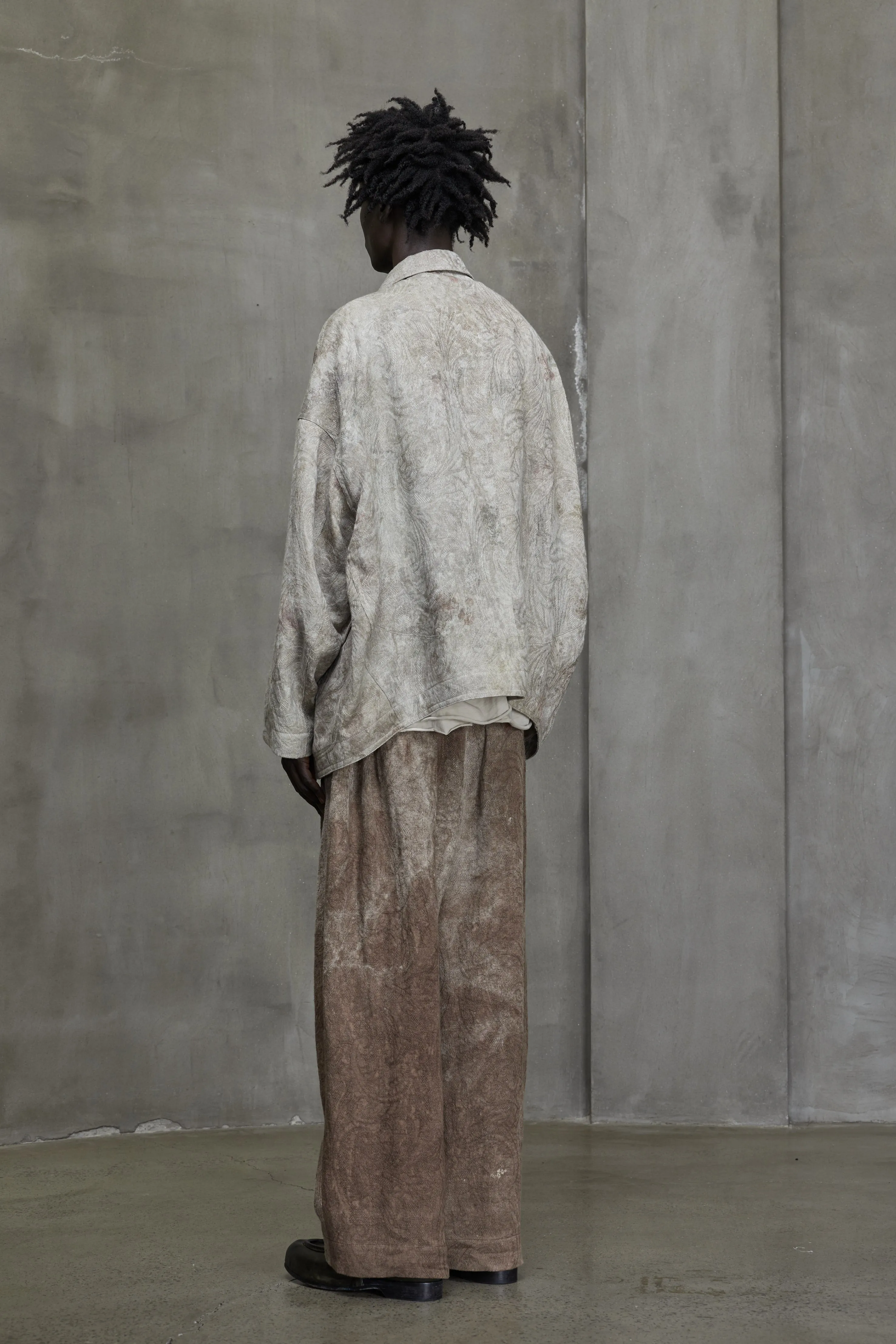 PRINTED JACQUARD WORKERS JACKET sold by ziggy chen product image thumbnail 3