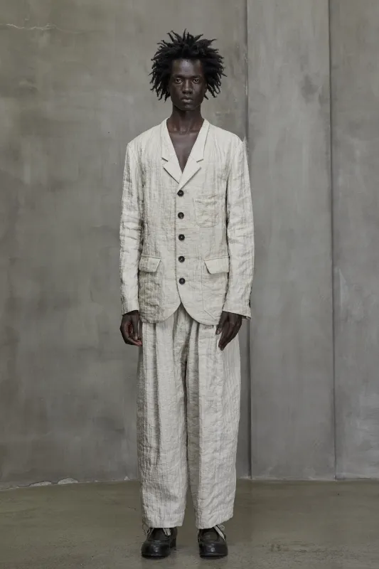 NOTCH COLLAR FITTED BLAZER sold by ziggy chen