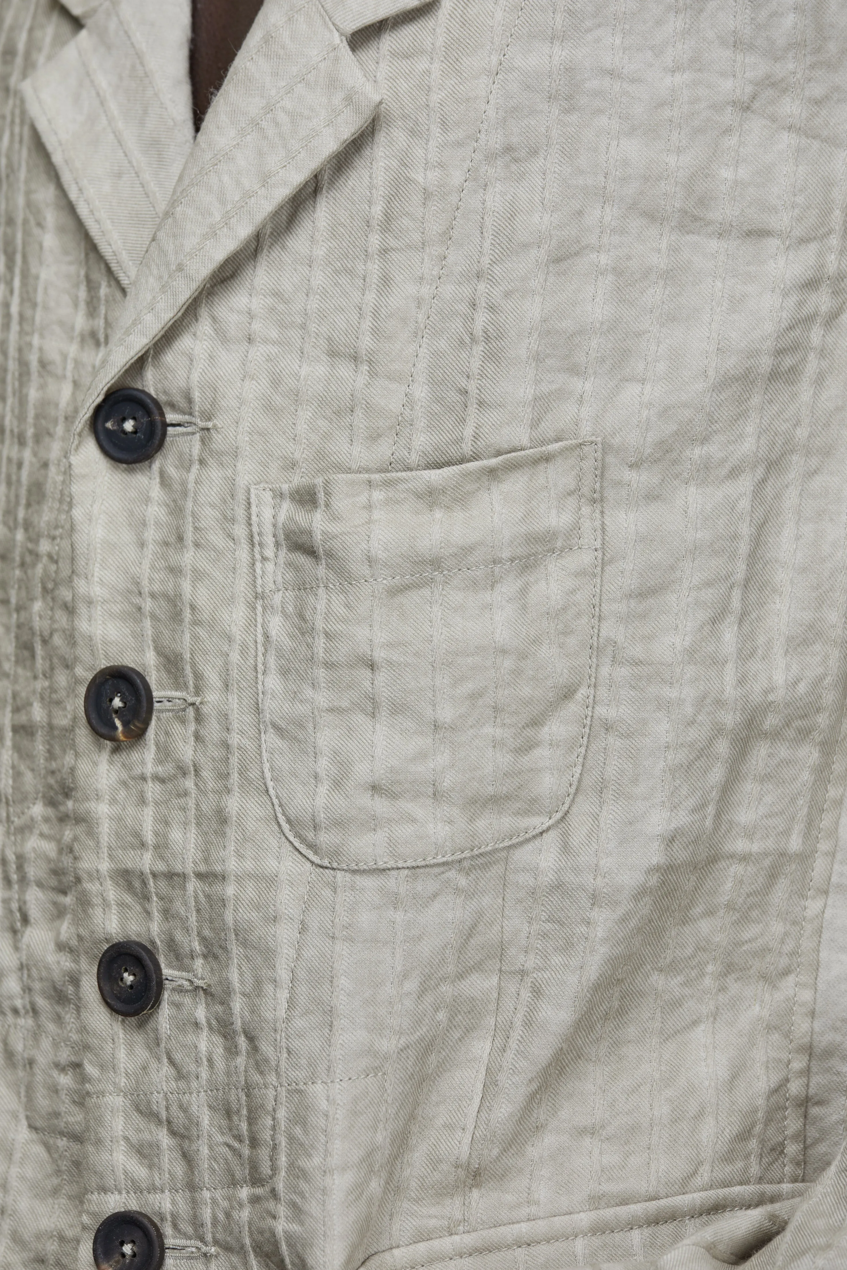 NOTCH COLLAR FITTED BLAZER sold by ziggy chen product image thumbnail 5